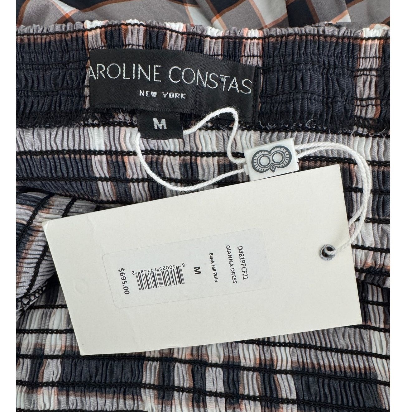 CAROLINE CONSTAS Caroline Constas Gianna Maxi Dress Black Fall Plaid M Size M / US 6-8 / IT 42-44 - 12 Thumbnail