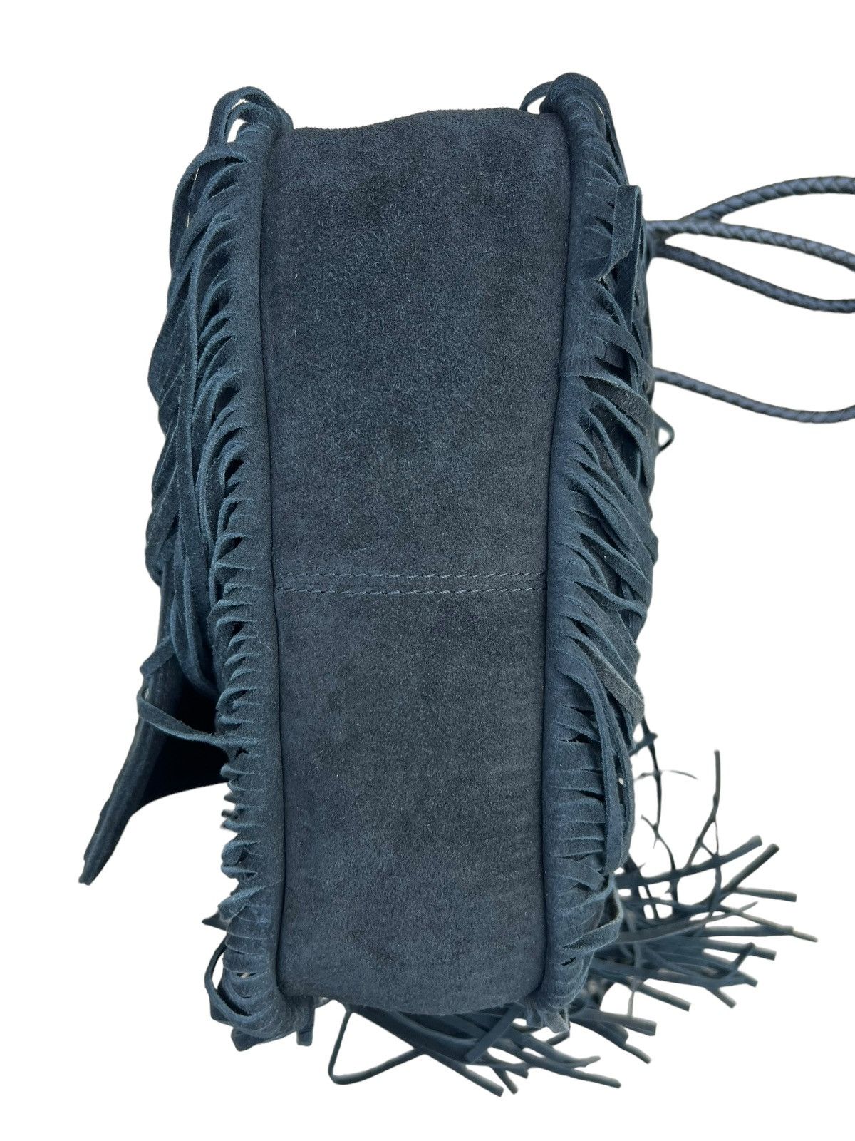 Leather Memory of Tomorrow Japan Black Suede Leather Fringe Bag Size ONE SIZE - 17 Thumbnail