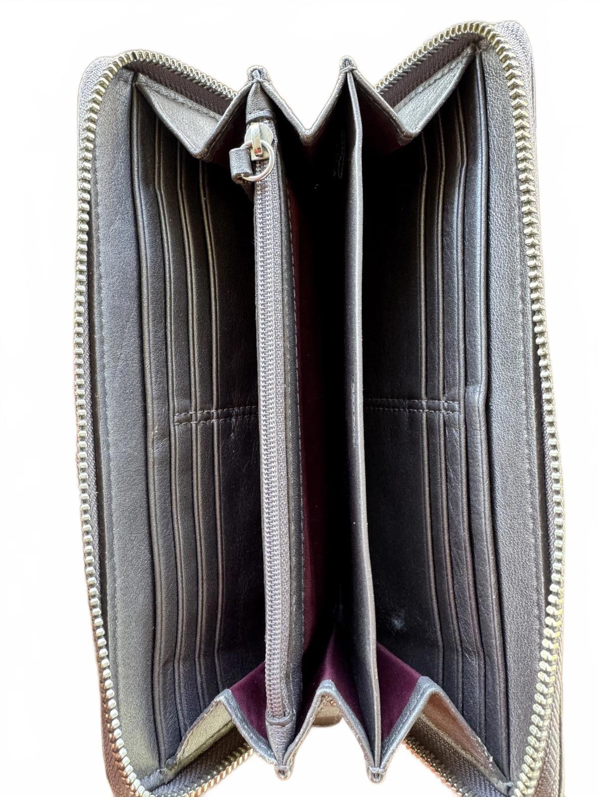 Coach Coach Metalic Gold Leather Zip-Around Wallet Size ONE SIZE - 4 Thumbnail