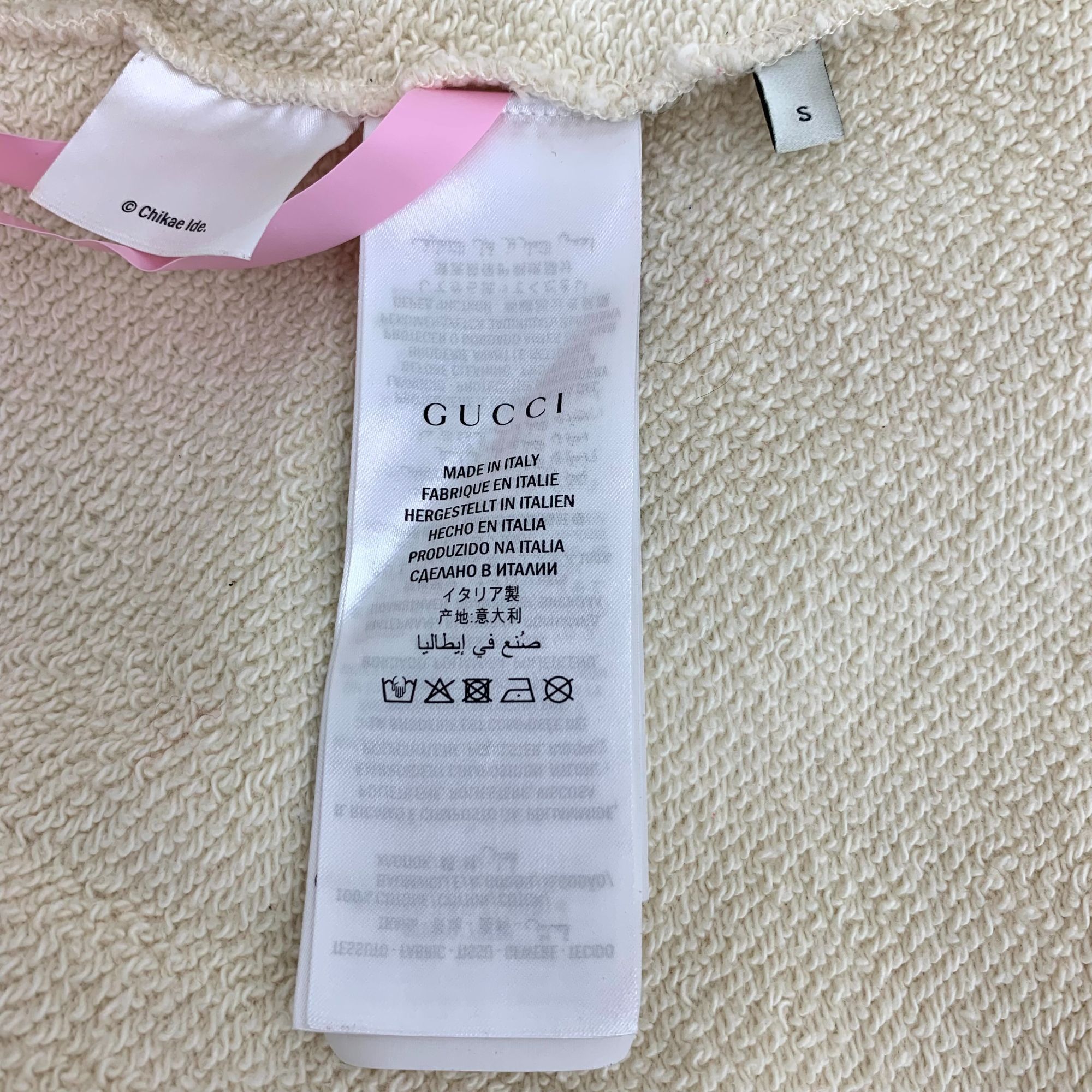 Gucci Gucci Beige Sailor Moon Comic Print Cotton Long-Sleeve Sweat Size S / US 4 / IT 40 - 4 Thumbnail