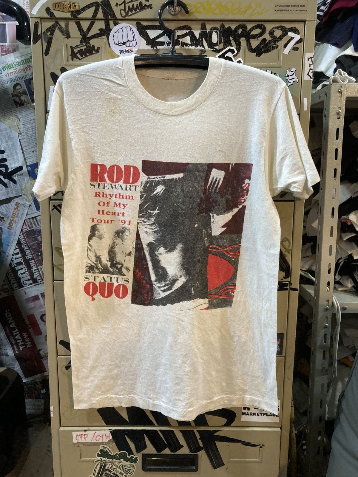 Band Tees Rod Stewart 1991’s Size US M / EU 48-50 / 2 - 1 Thumbnail