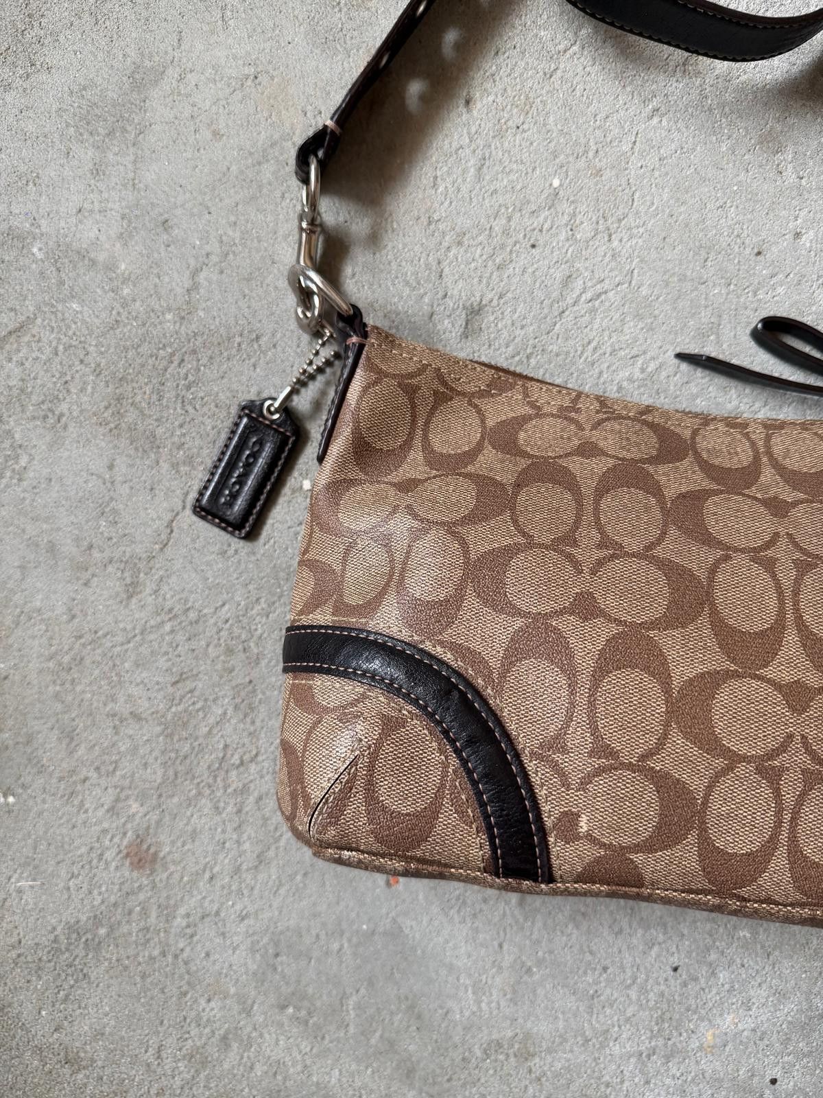 Coach Coach Signature Heritage Crossbody Bag Brown/Black Size ONE SIZE - 6 Thumbnail
