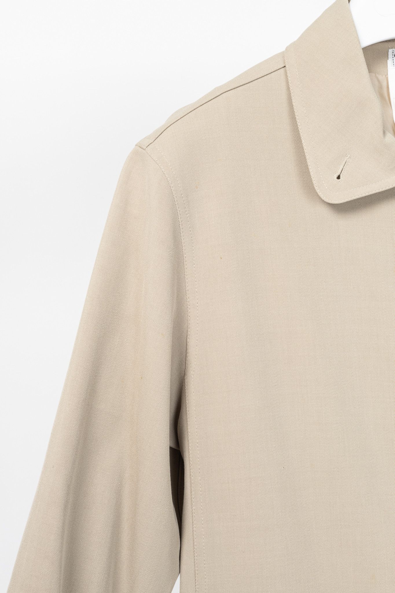 Chanel Chanel 98P Beige Wool & Cotton-Blend Twill Mac Coat Size M / US 6-8 / IT 42-44 - 5 Thumbnail
