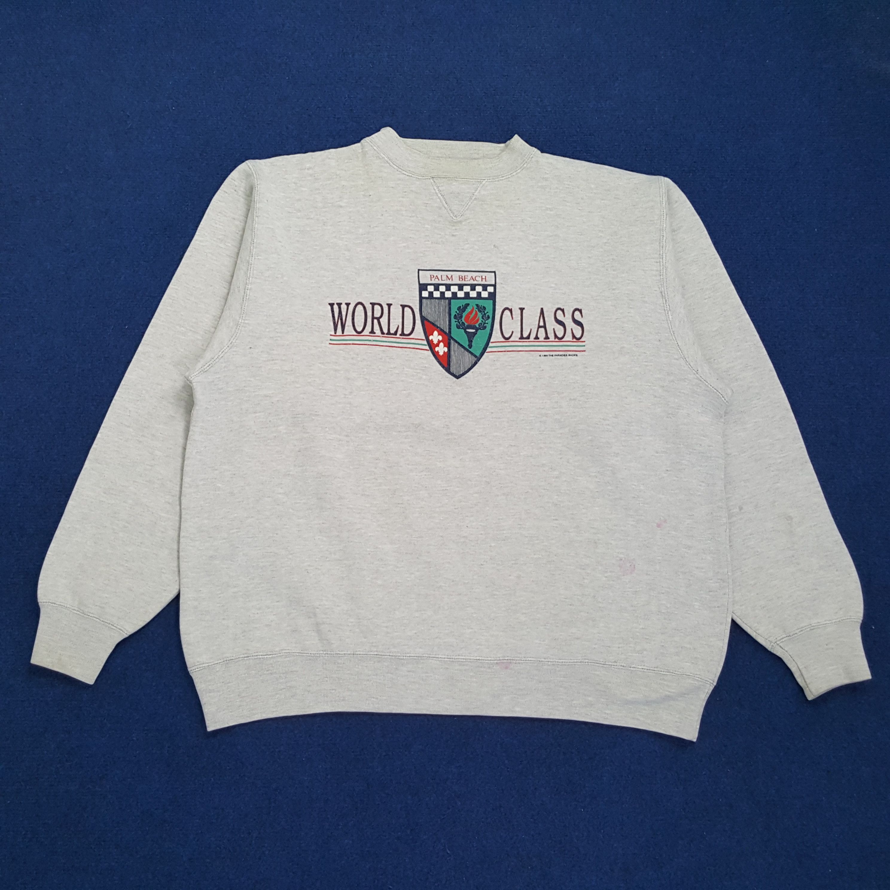 Vintage Vintage PALM BEACH WORLD CLASS Streetwear Sweatshirt Size US XL / EU 56 / 4 - 1 Thumbnail