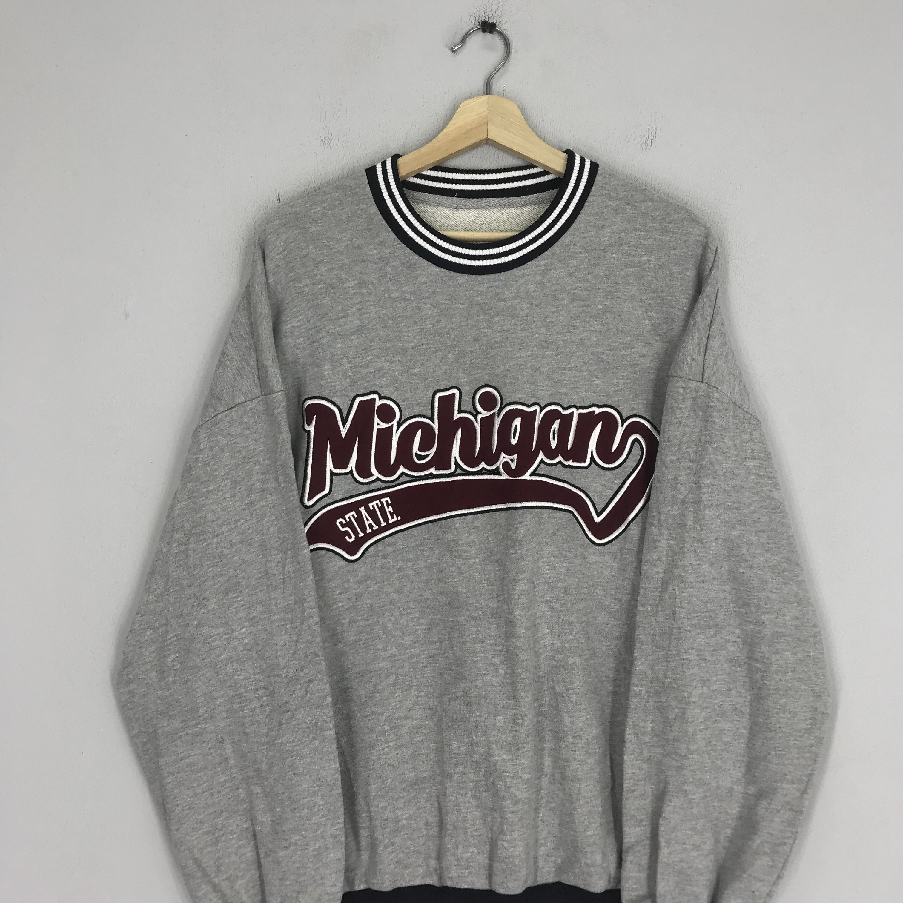 Japanese Brand Vintage Michigan State Sweatshirt - 45 Size US XL / EU 56 / 4 - 2 Thumbnail