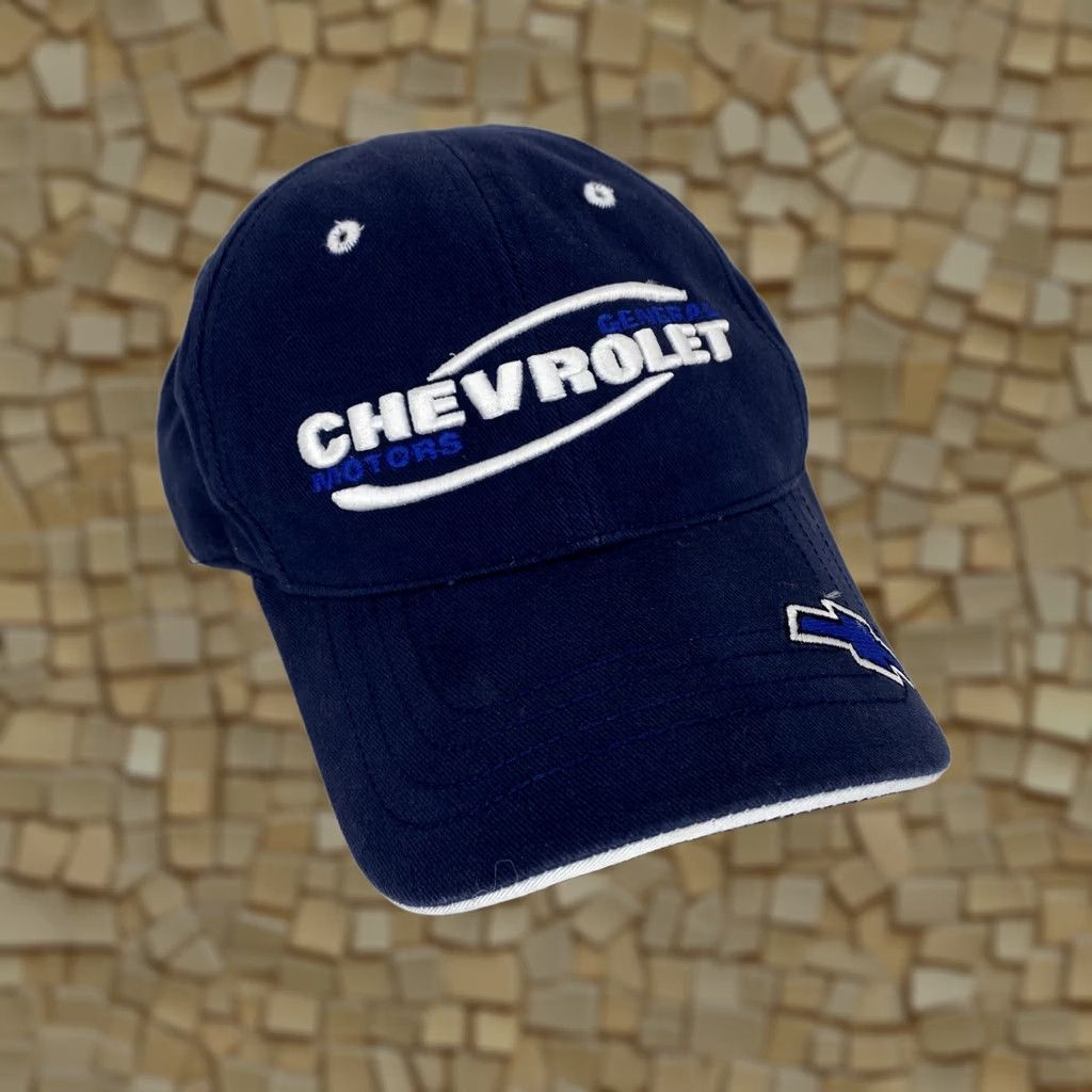 American Needle VINTAGE American Needle Chevrolet General Motors Adjustable Hat Blue Baseball Cap Men One Size Cotton Solid Cars Theme Size ONE SIZE - 1 Thumbnail