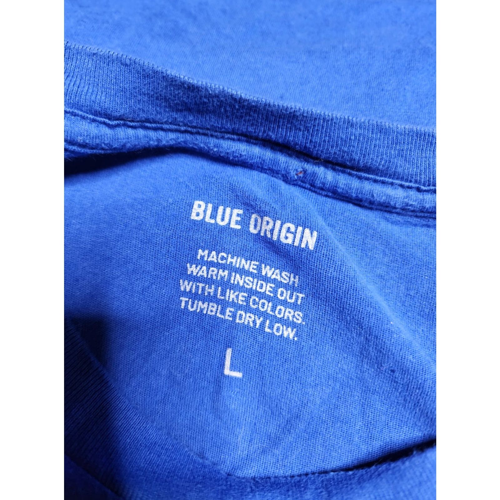 Vintage VINTAGE Blue Origin T-Shirt Women L Blue Space Distressed Short Sleeve Casual Size L / US 10 / IT 46 - 5 Thumbnail