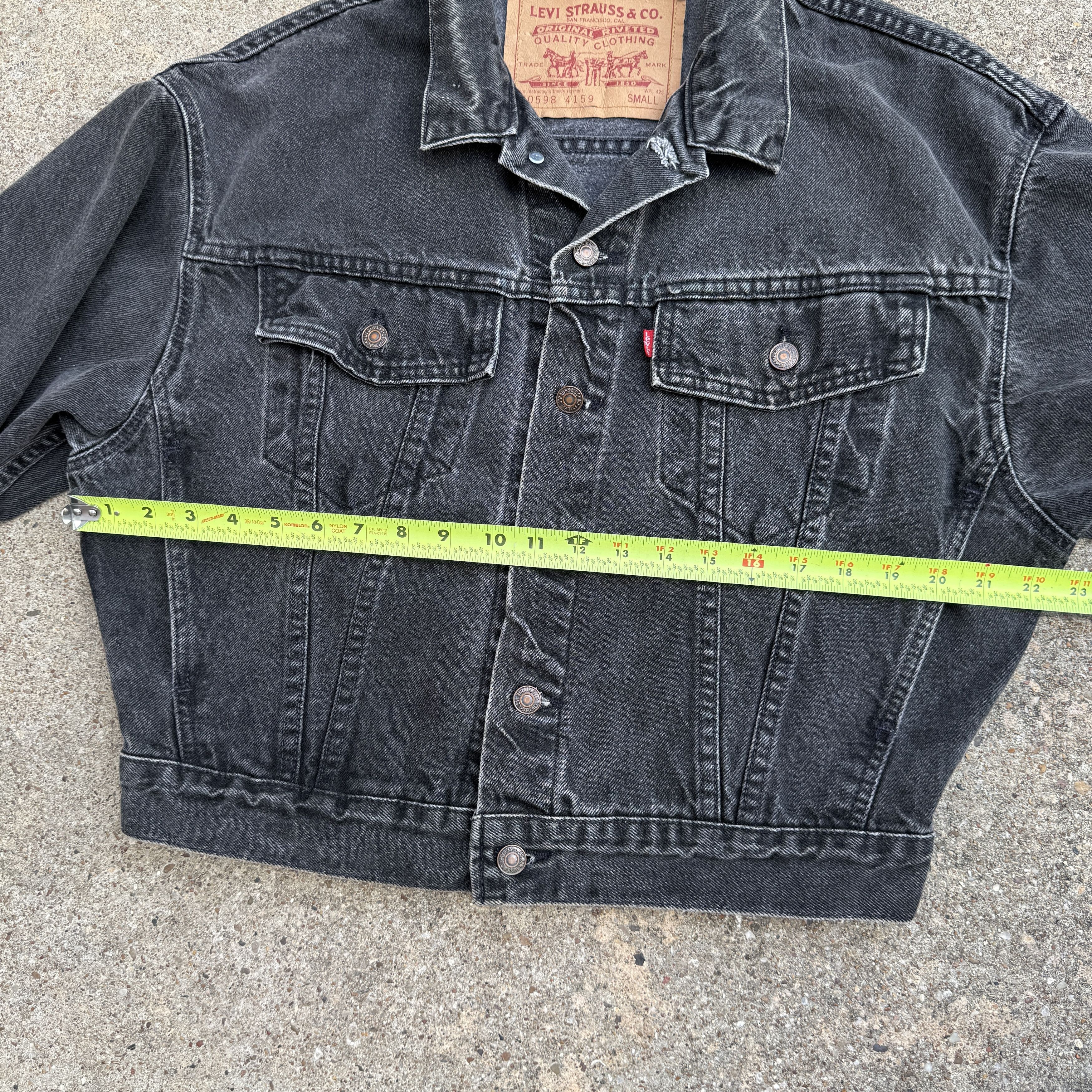 Levi's Vintage Levis Black Denim Jacket 70598 Size US S / EU 44-46 / 1 - 7 Thumbnail