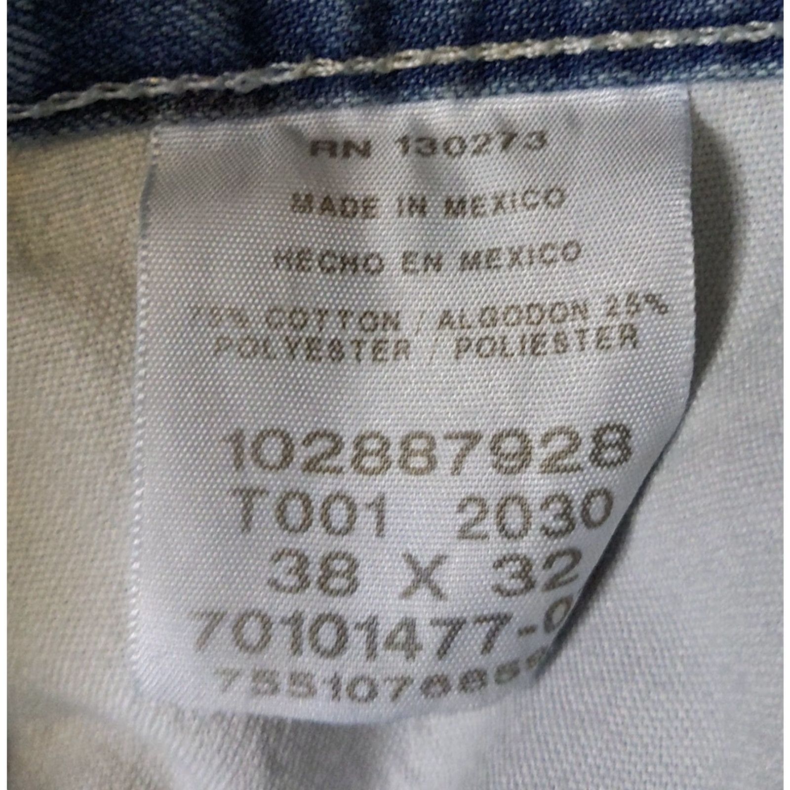 Lee Lee Jeans Mens 38x32 Blue Loose Fit Workwear Distressed Vintage Mexico Jeans Straight 90s Grunge USA Mens Size US 38 / EU 54 - 5 Thumbnail