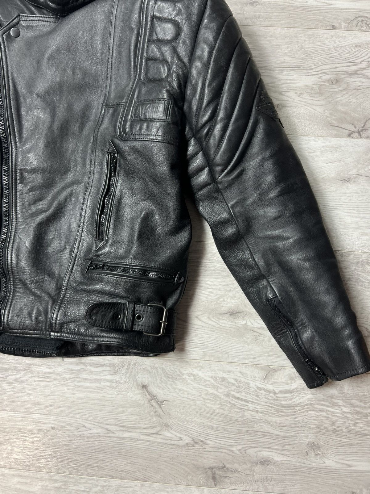 Other AKITO Heavyweight Biker Motorcycle Leather Jacket Racing Size US M / EU 48-50 / 2 - 11 Thumbnail