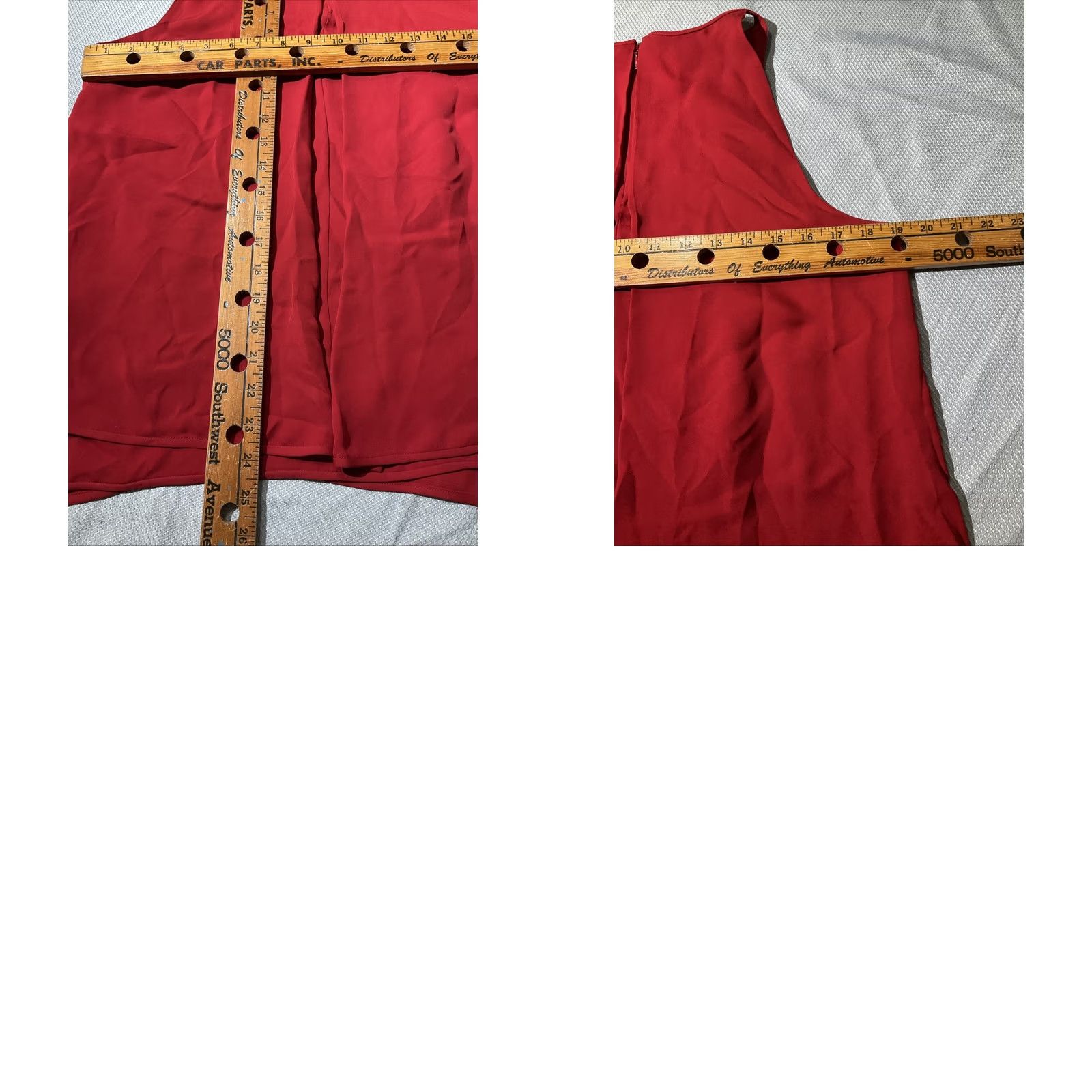 Theory Theory Shirt Womens Small Red 100% Silk Tank Top Layered Minimalist Luxury Tank Top Sleeveless Spaghetti Strap Red Size S / US 4 / IT 40 - 9 Thumbnail