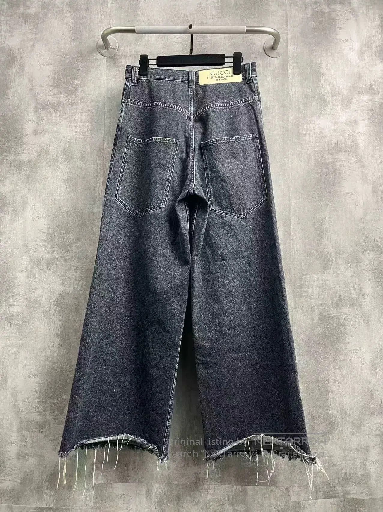 Gucci Gucci Washed Black Distressed Wide. Size 30" / US 8 / IT 44 - 3 Thumbnail