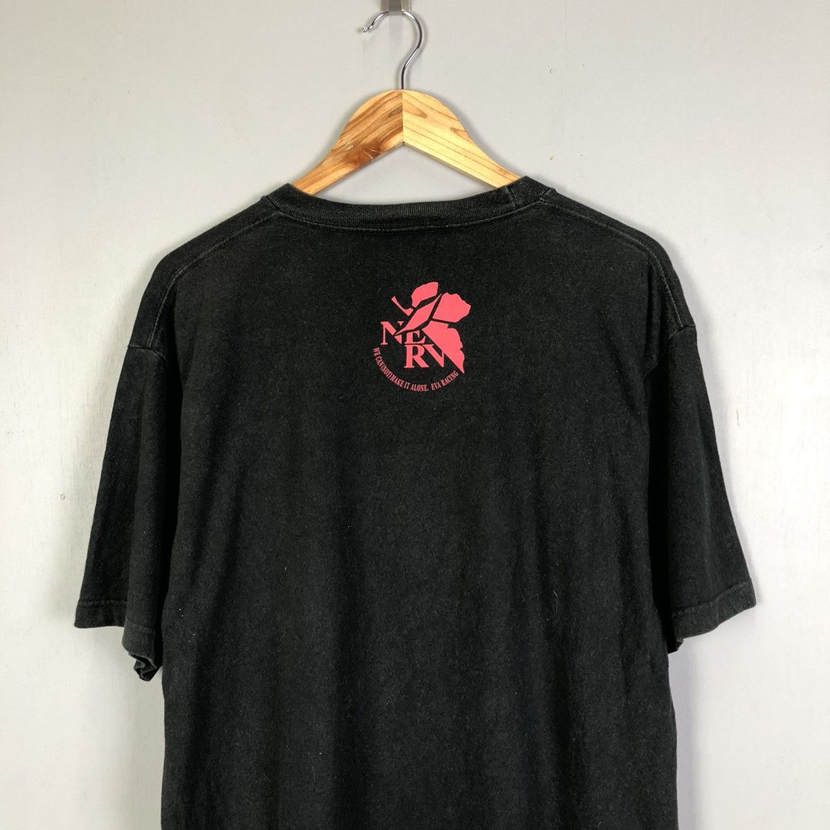 Anime Vintage Faded Neon Genesis Evangelion / Eva Racing Tshirt Size US XL / EU 56 / 4 - 11 Thumbnail