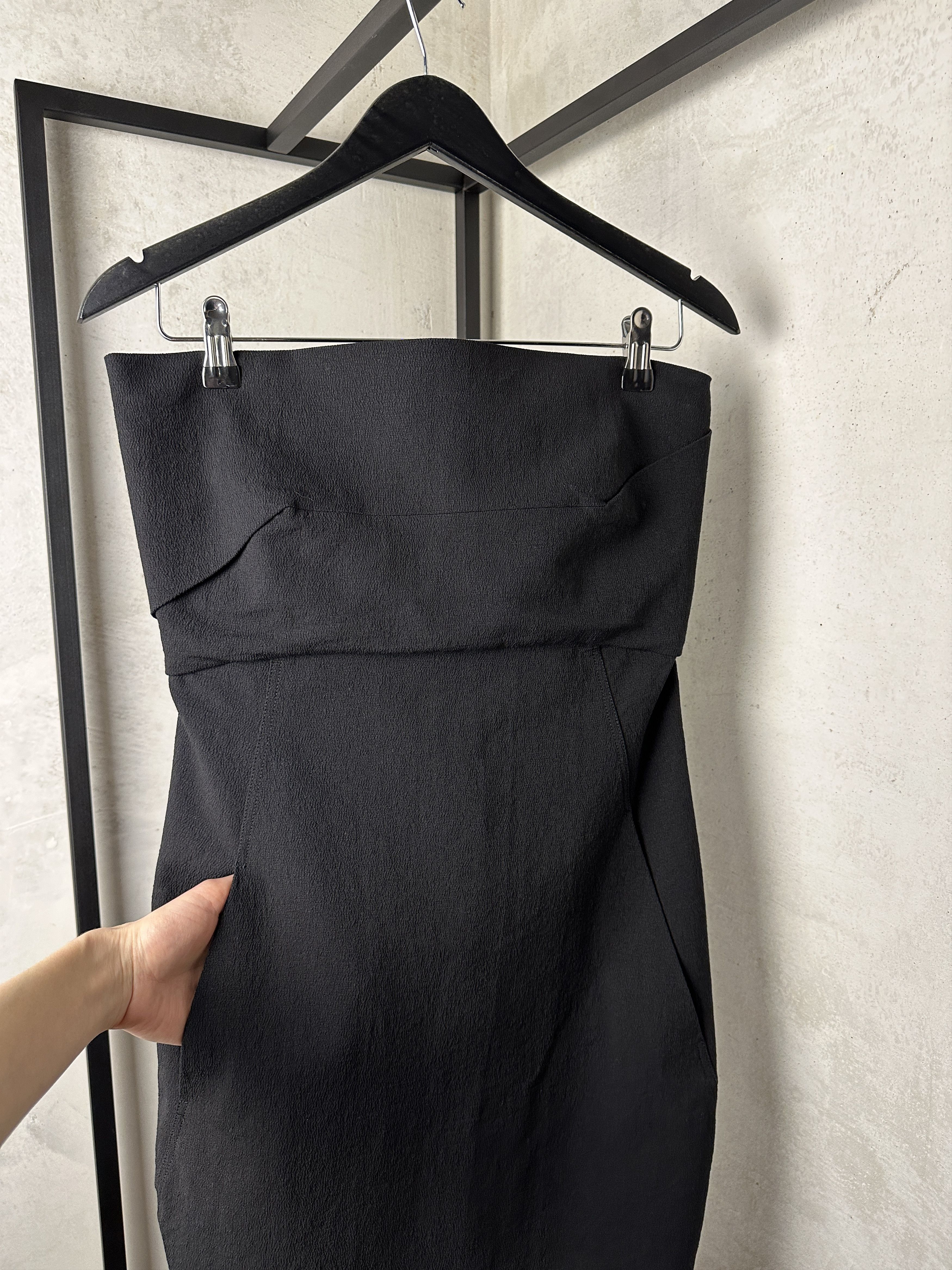 Rick Owens Rick Owens Babel SS19 Black Grosgrain Bustier Gown Size S / US 4 / IT 40 - 8 Thumbnail