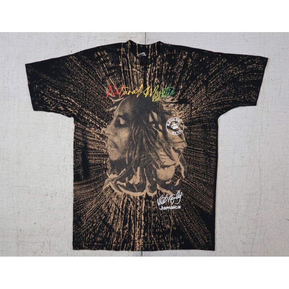 Fruit Of The Loom Vintage Bob Marley Natural Mystic Reggae King Lion 90s Shirt Size US L / EU 52-54 / 3 - 1 Thumbnail
