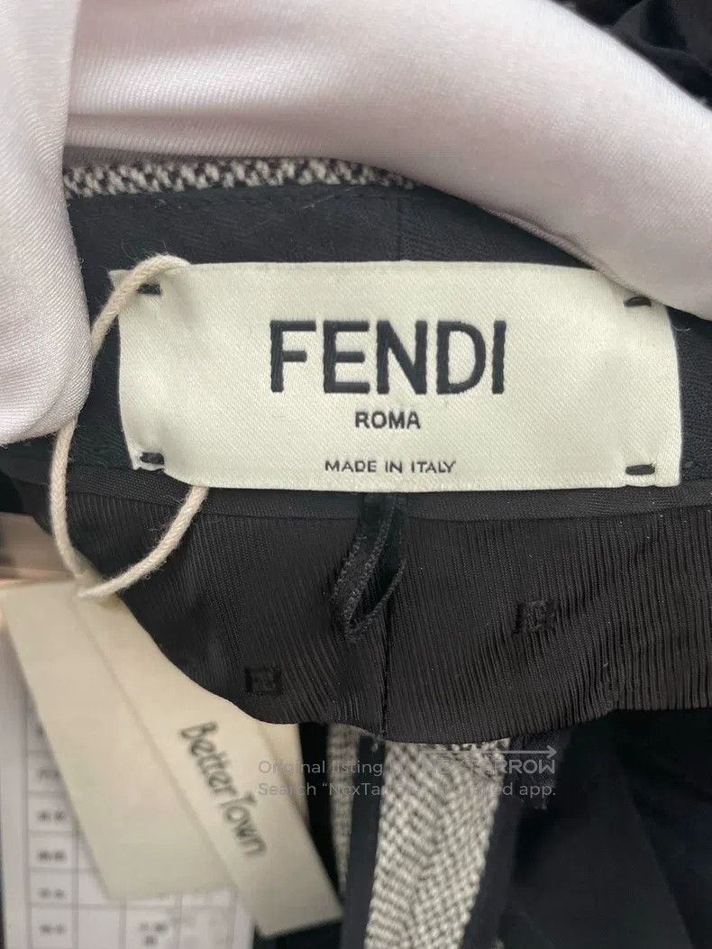 Fendi Fendi Gray wool trousers Size 44L - 6 Thumbnail