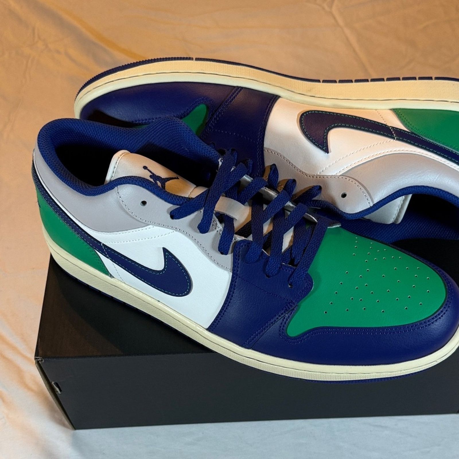Nike Jordan 1 Low - Sail/Deep Royal Blue sz 15 Size US 15 / EU 48 - 1 Thumbnail