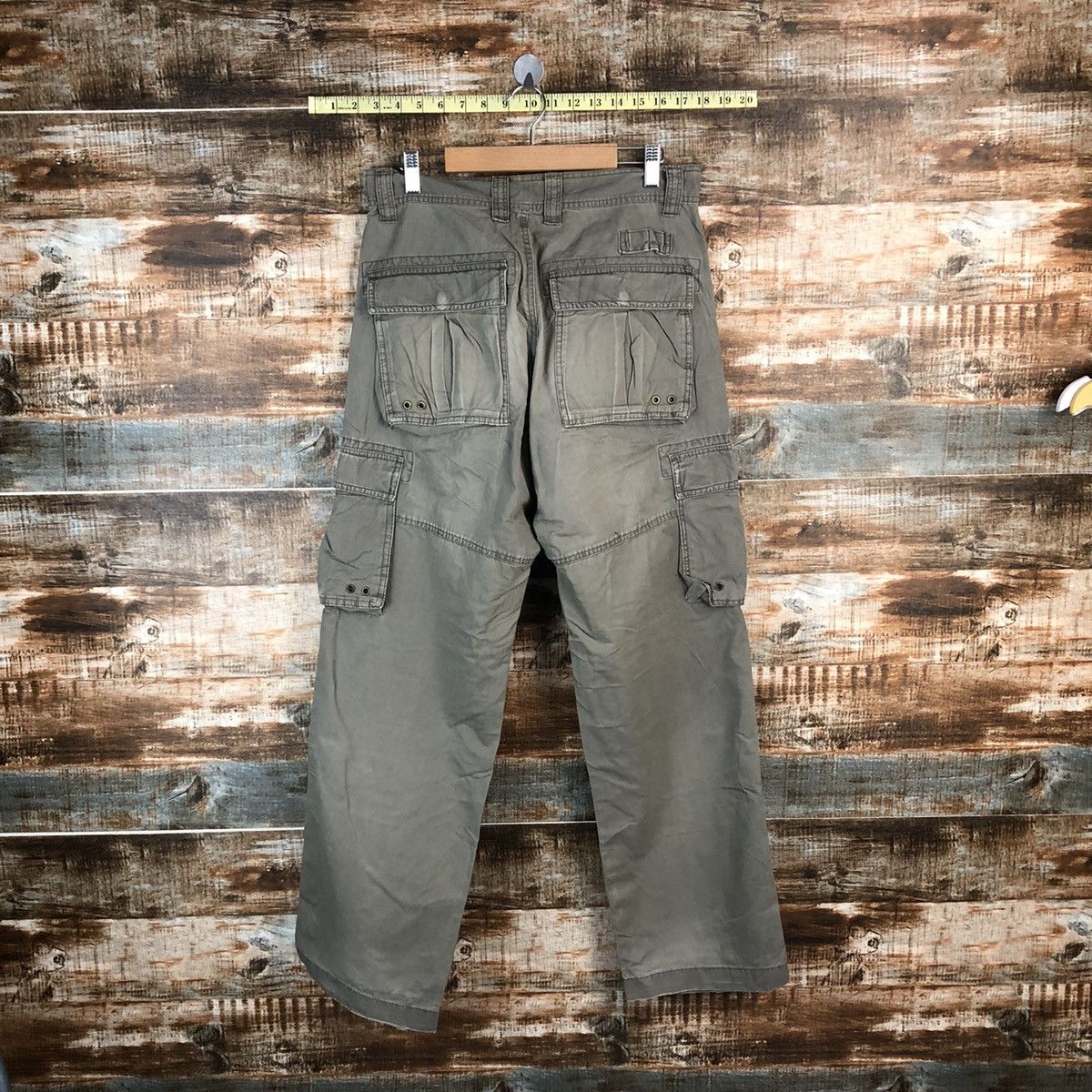 Japanese Brand Villand Green Cargo Multipocket Pants #A1430 Size US 31 - 15 Thumbnail