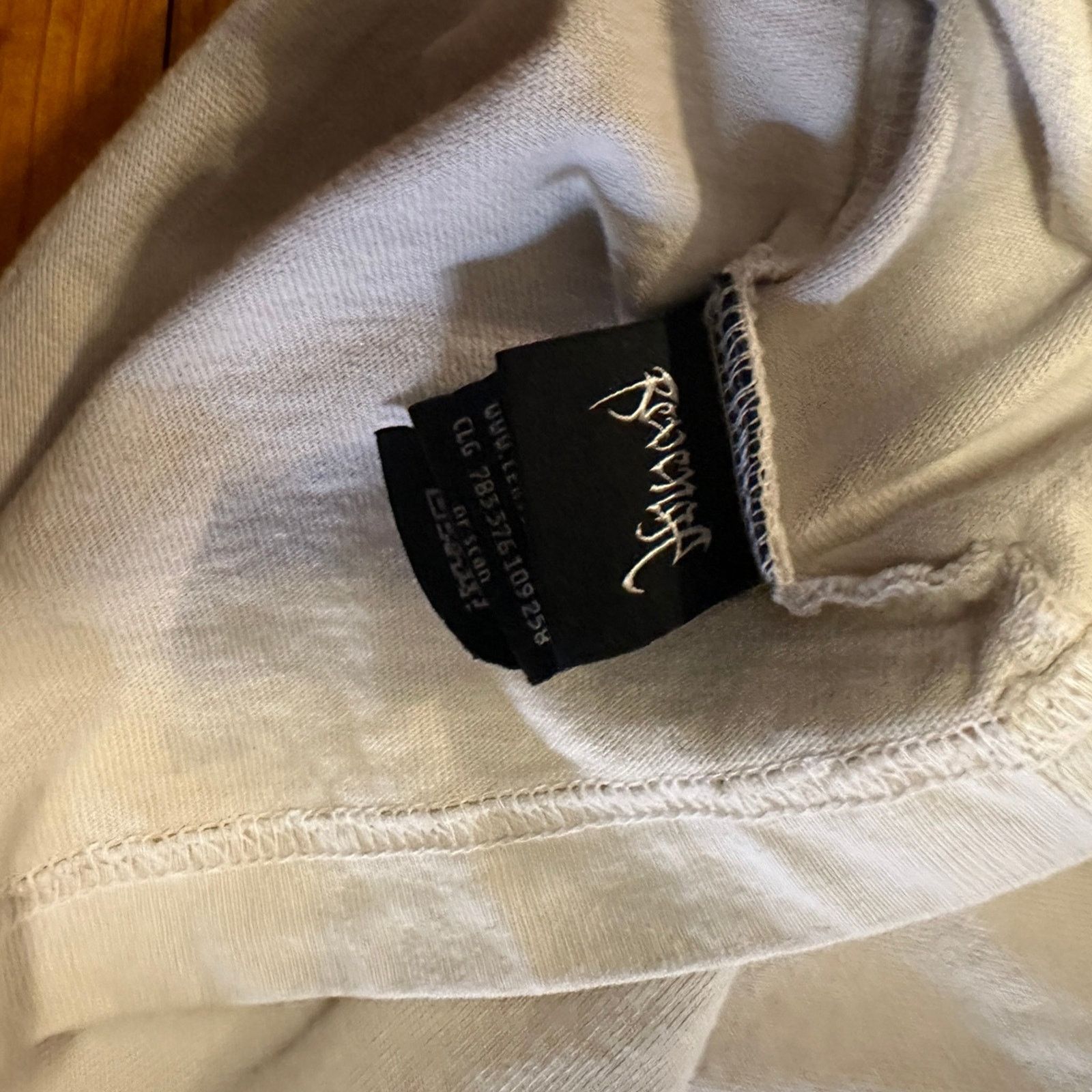 Revenge Gently Used Light Grey Men's Size Large Revenge Logo T-Shirt Size US L / EU 52-54 / 3 - 4 Thumbnail