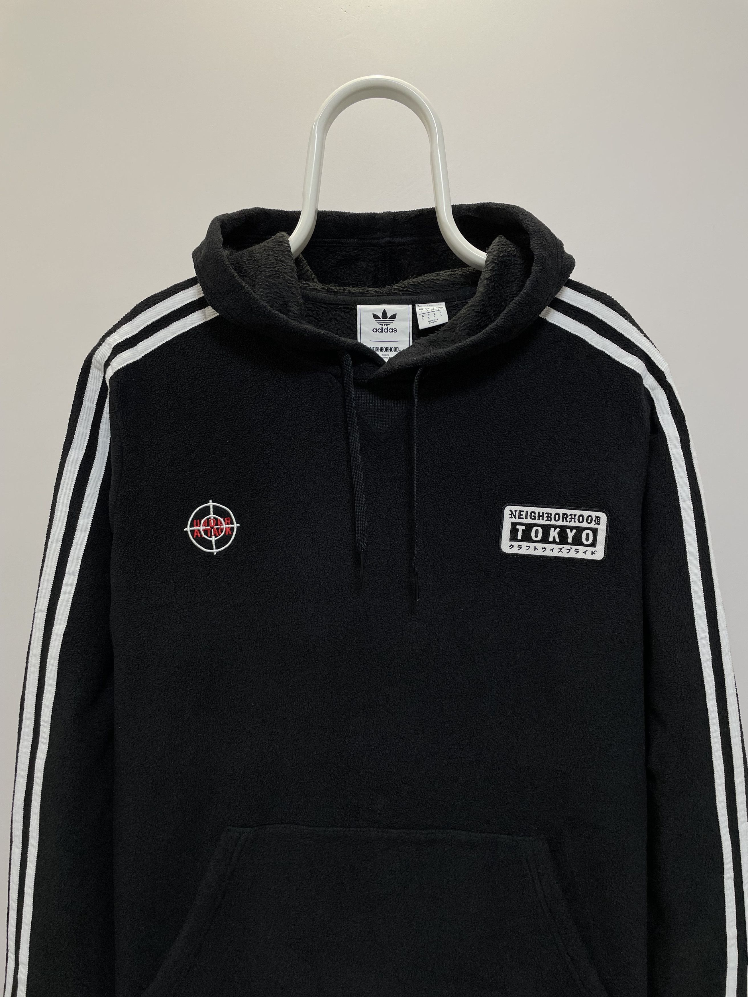Adidas × Neighborhood Adidas Neighborhood NBHD Hoodie Fleece Tokyo Hoody Big Logo Size US L / EU 52-54 / 3 - 7 Thumbnail