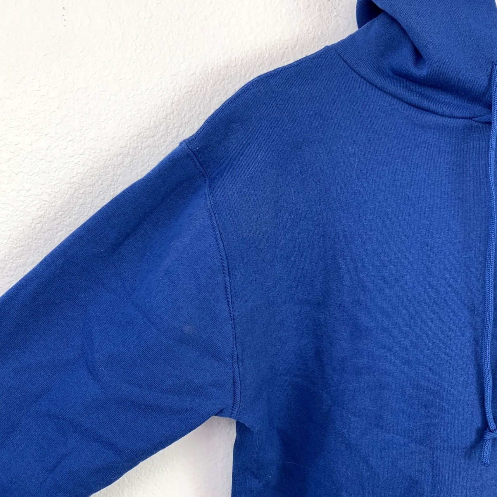 Russell Athletic VINTAGE Russell Athletic Hoodie Sweatshirt Hooded Men's M Royal Blue 90s USA Size US M / EU 48-50 / 2 - 2 Thumbnail