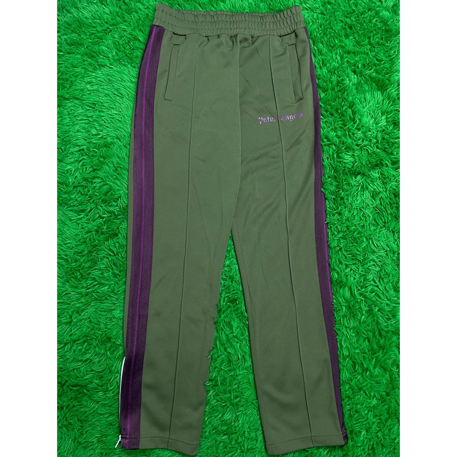 Palm Angels Palm Angels Track Suit Purple Green Large Used Size US 36 / EU 52 - 2 Thumbnail