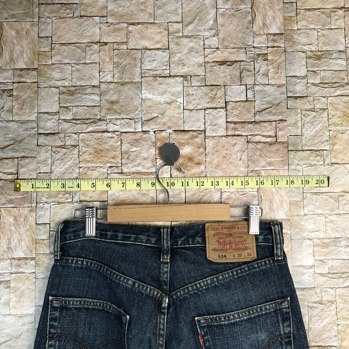 Levi's 534 Levis Blue Denim jeans Pants #7570 Size US 28 / EU 44 - 15 Thumbnail