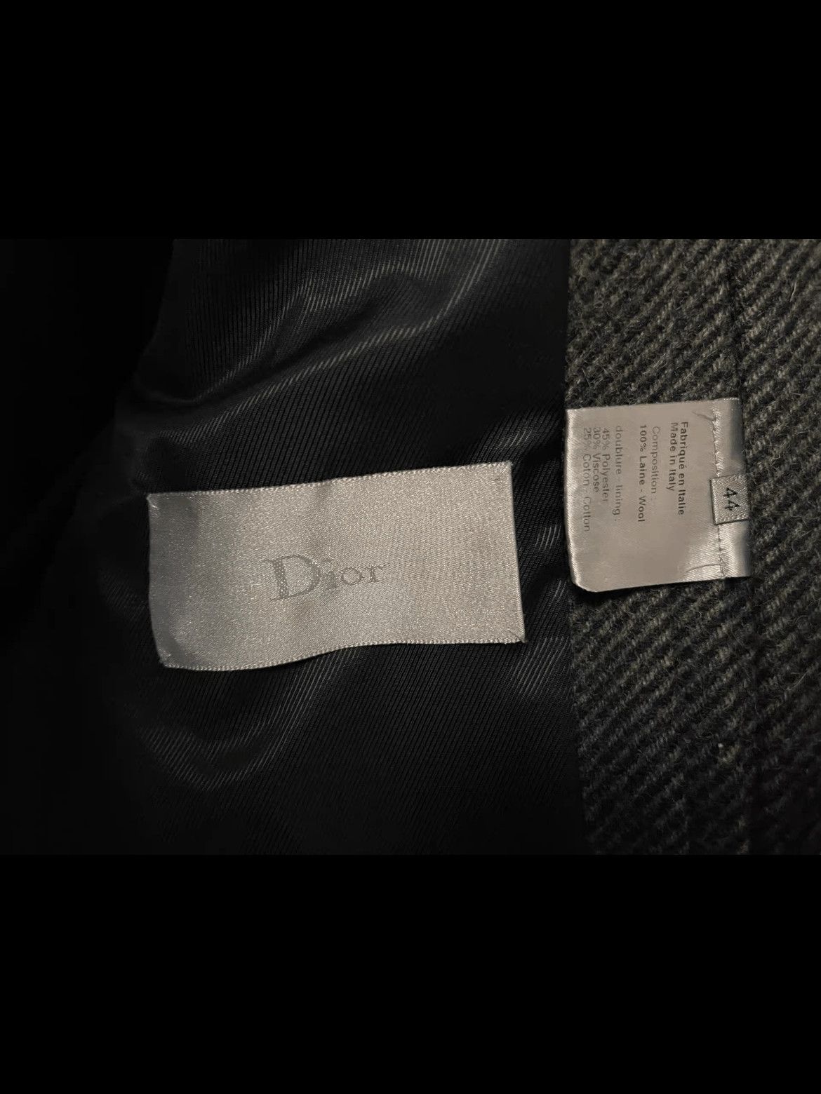 Dior Sz 44 Dior Homme 04AW Hooded Wool Coat Size US S / EU 44-46 / 1 - 3 Thumbnail