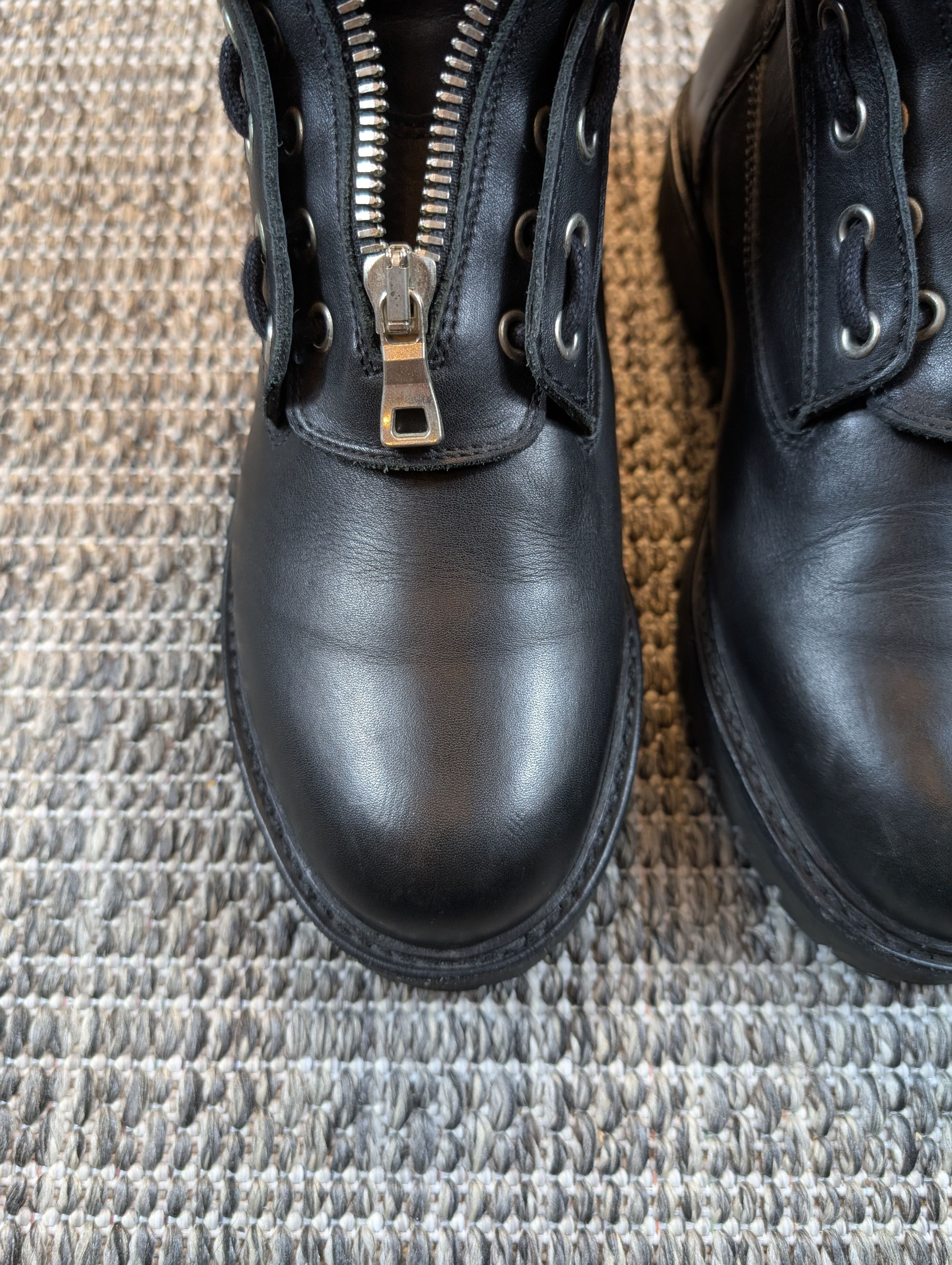 Balmain Balmain Charlie Ranger Black Leather Zip Boots Size US 8 / EU 41 - 4 Thumbnail