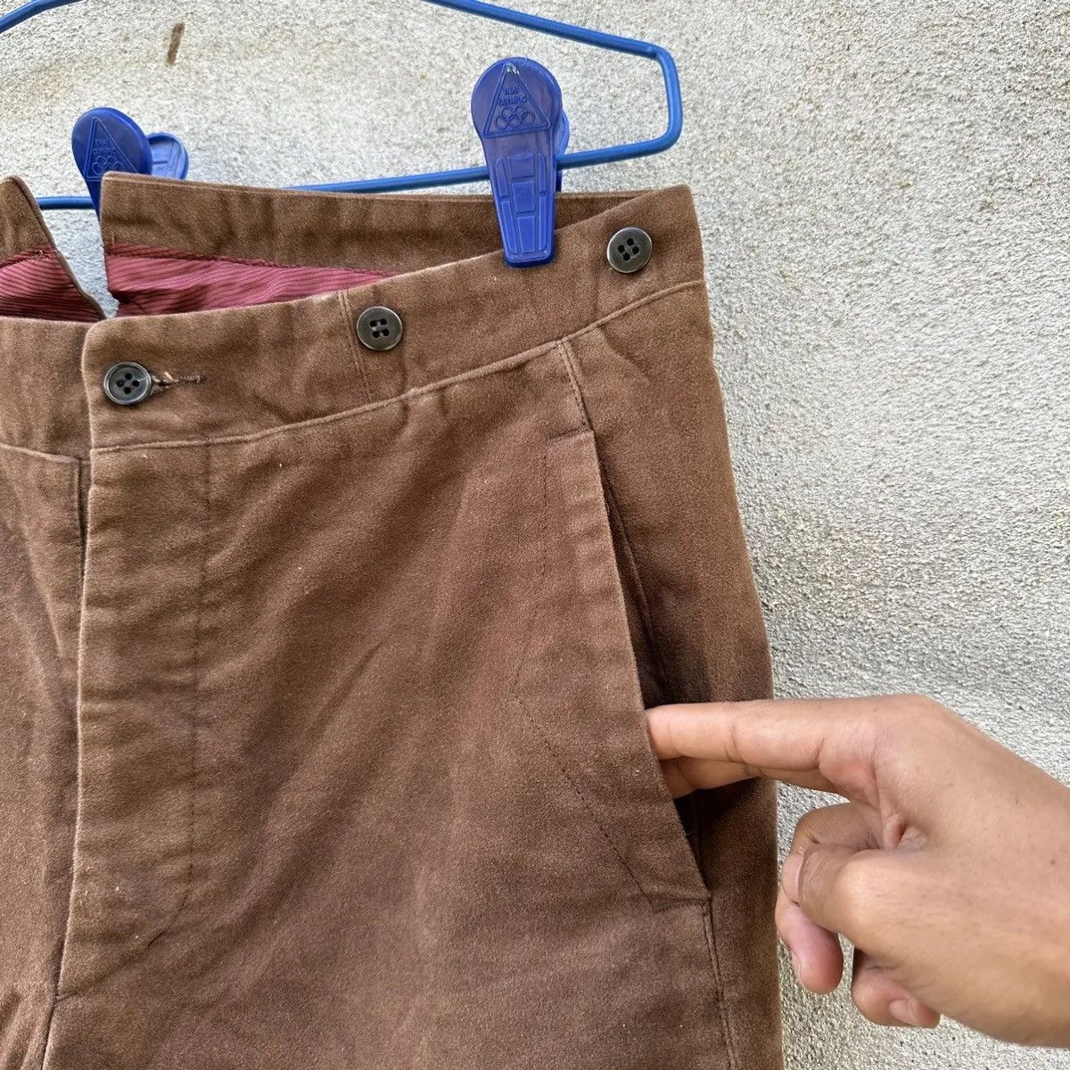 Buckle Black GABARDINE BUCKLE BACK TROUSERS JAPANESE VTG SUSPENDERS PANTS Size US 30 / EU 46 - 4 Thumbnail