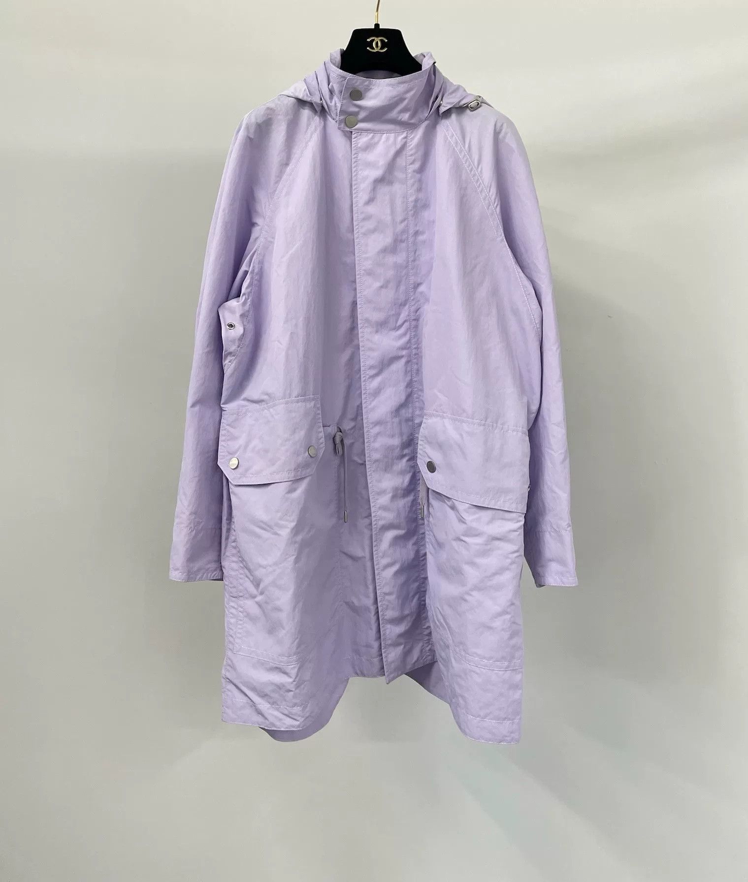 Hermes Purple Long Trench Coat