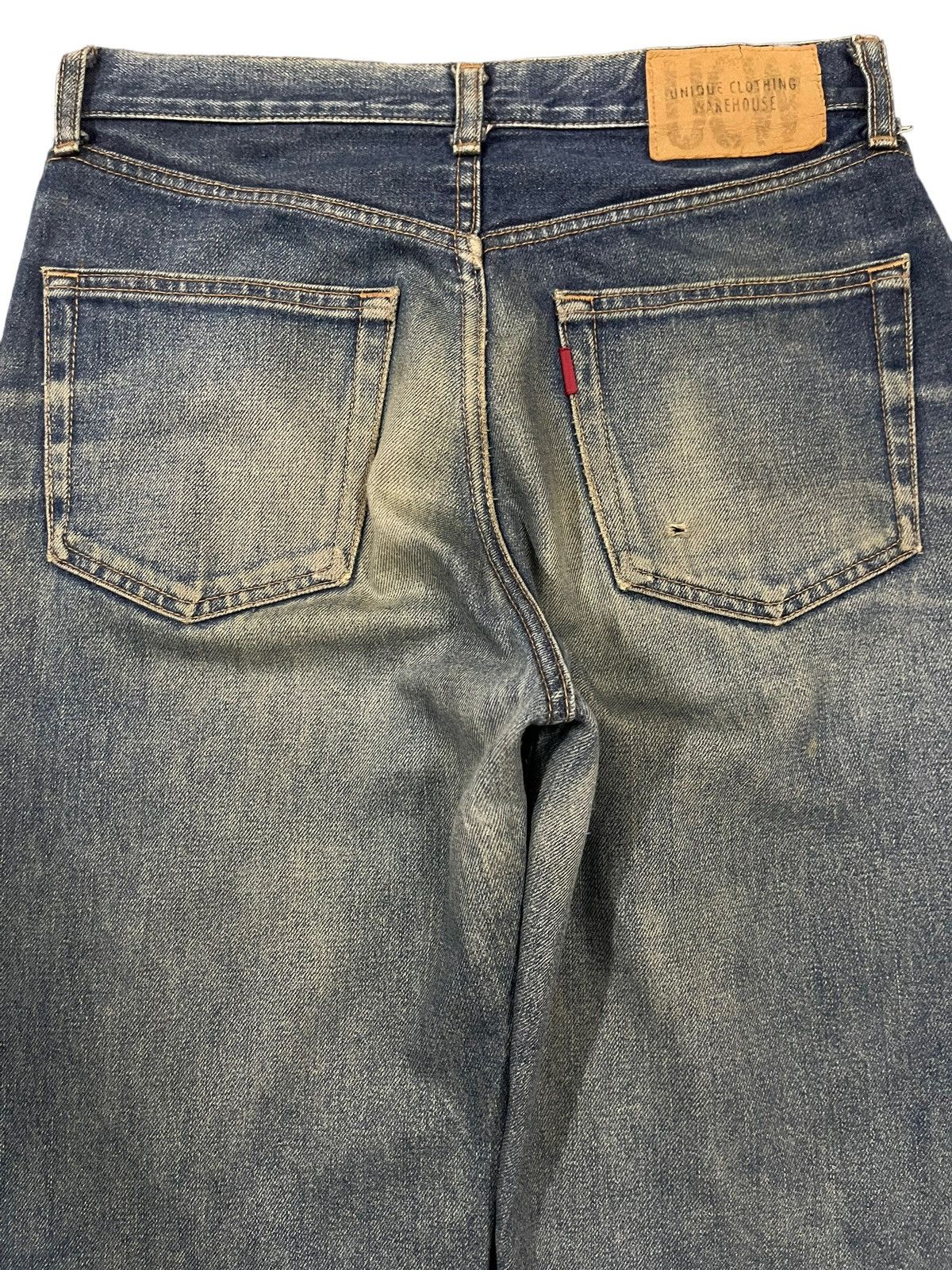 Sugar Cane Vintage Japanese Brand Mud Wash Distress Loose Jeans Size US 29 - 4 Thumbnail