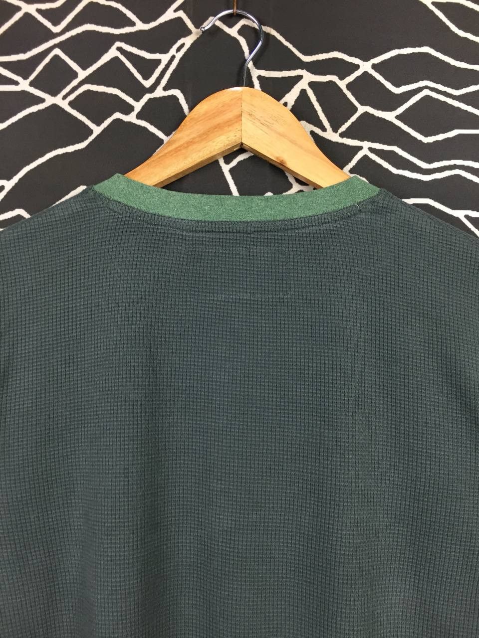 Other Pact Waffle Knit Contrast Trim Long Sleeve Henley Tee Size US L / EU 52-54 / 3 - 9 Thumbnail