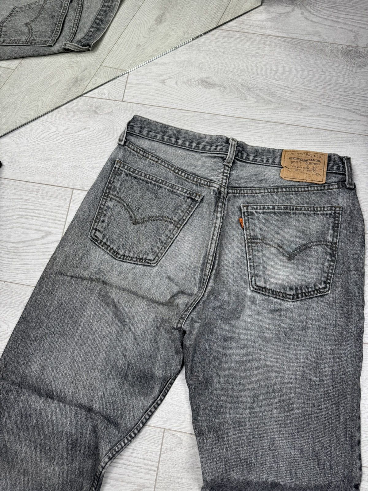 Levi's × Vintage Vintage 90s Levis Orange Tab Distressed Denim Pant Jeans Size US 36 / EU 52 - 2 Thumbnail