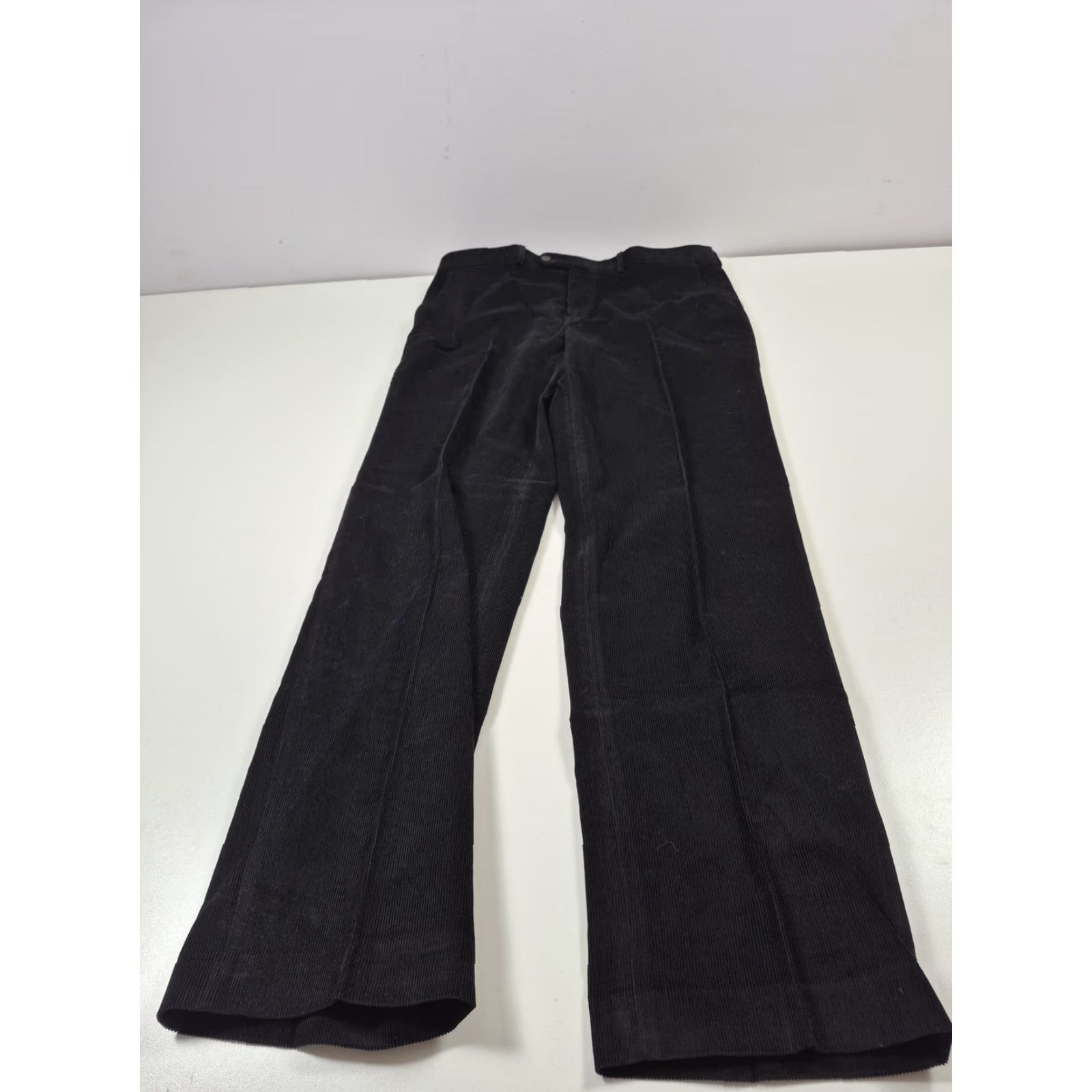 Ralph Lauren VINTAGE Lauren Ralph Lauren Corduroy Pants Mens 36x34 Black Flat Front Dress Slacks Size US 36 / EU 52 - 2 Thumbnail