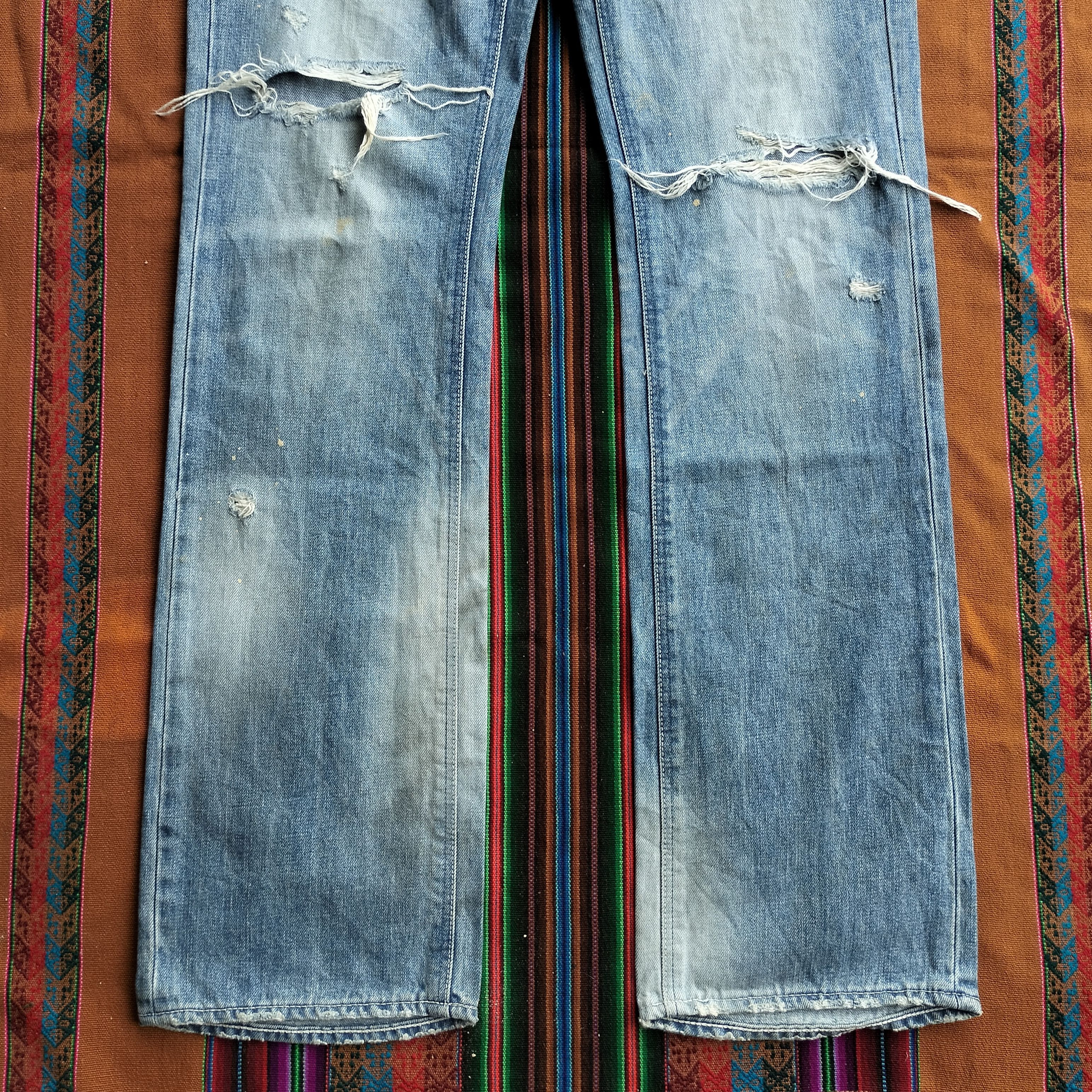 Vanquish Vanquish x Murder License distressed flare denim Size US 33 - 7 Thumbnail
