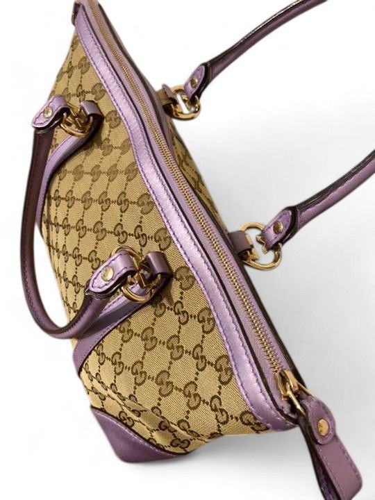 Gucci Gucci - Glancery Heart Abbey Handbag Purple Pink Size ONE SIZE - 4 Thumbnail