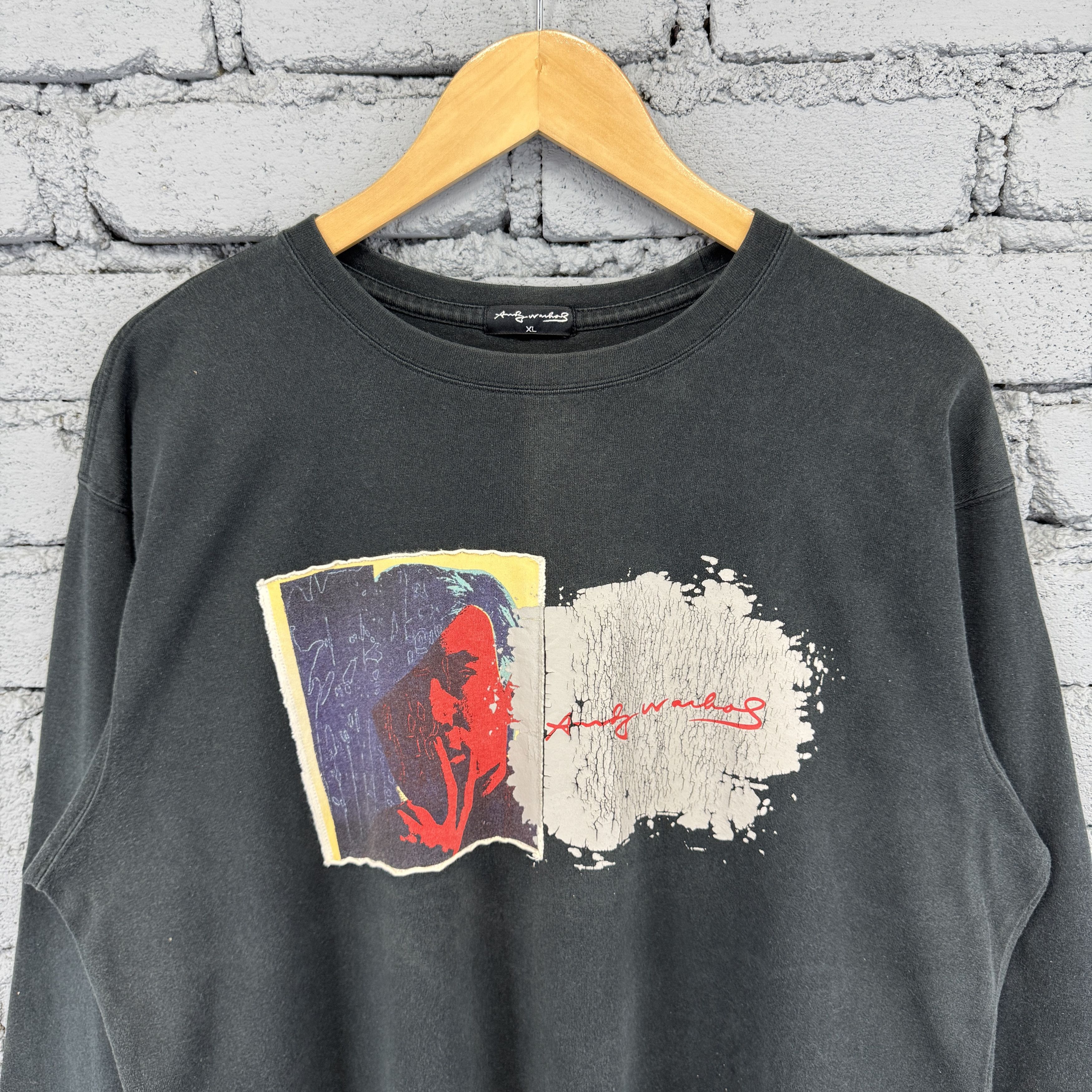 Andy Warhol × Uniqlo Vintage Andy Warhol X Uniqlo Face Popart Sunfaded Tshirt XL Size US XL / EU 56 / 4 - 3 Thumbnail