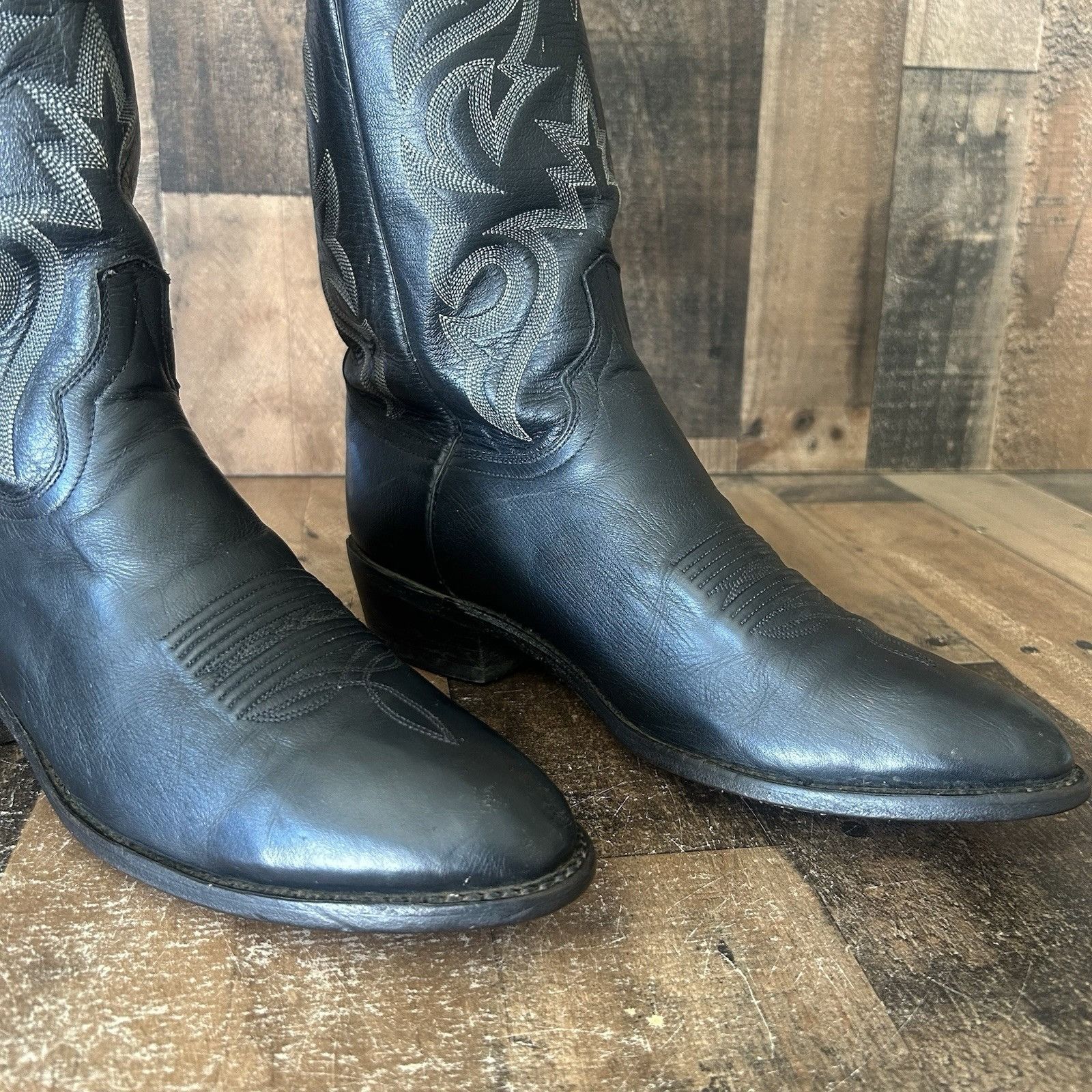 Dan Post Dan Post 2110 R Classic Black Western Cowboy Boots Mens 11 D Size US 11 / EU 44 - 10 Thumbnail