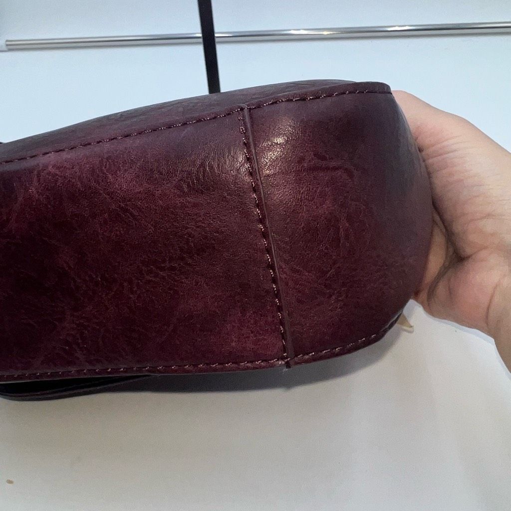 Other Madison West Faux Wine Leather Woven Flap Crossbody Bag Size ONE SIZE - 6 Thumbnail