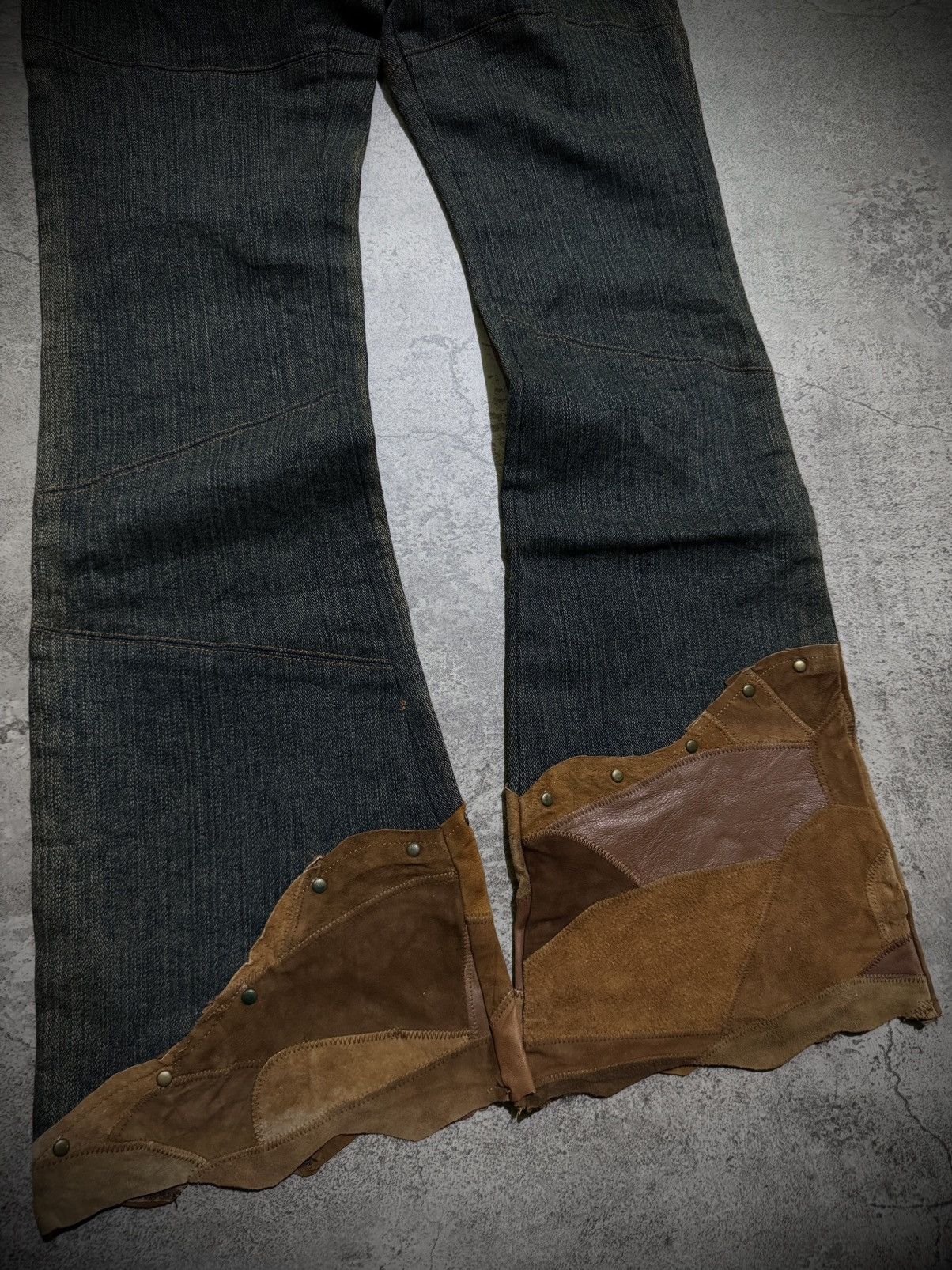 Hysteric Glamour Y2k deep ifsixwasnine lgb goa style flare jeans Size US 28 / EU 44 - 5 Thumbnail
