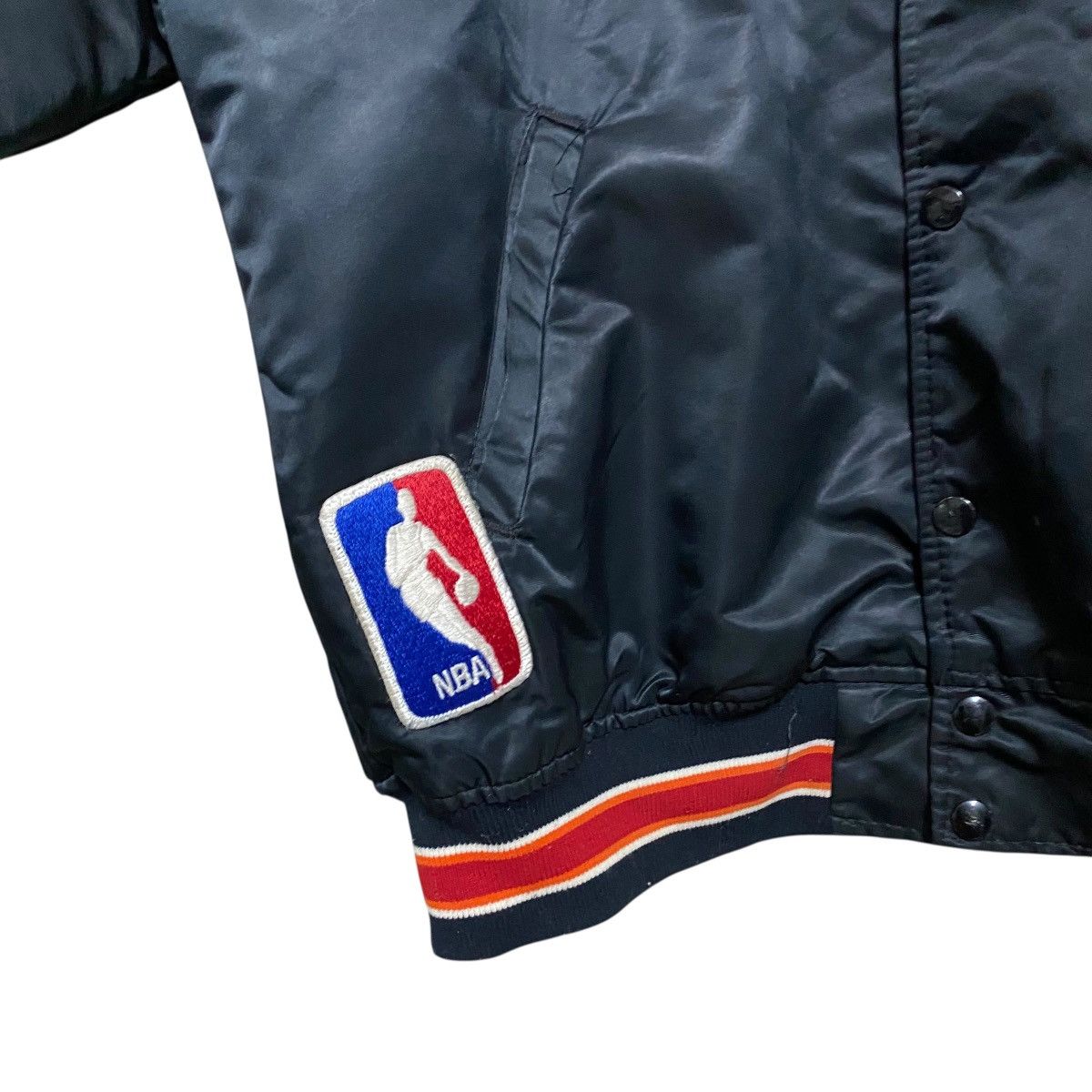 NBA Vintage 80s Miami Heat Sateen Bomber Jacket Starter Size US L / EU 52-54 / 3 - 6 Thumbnail