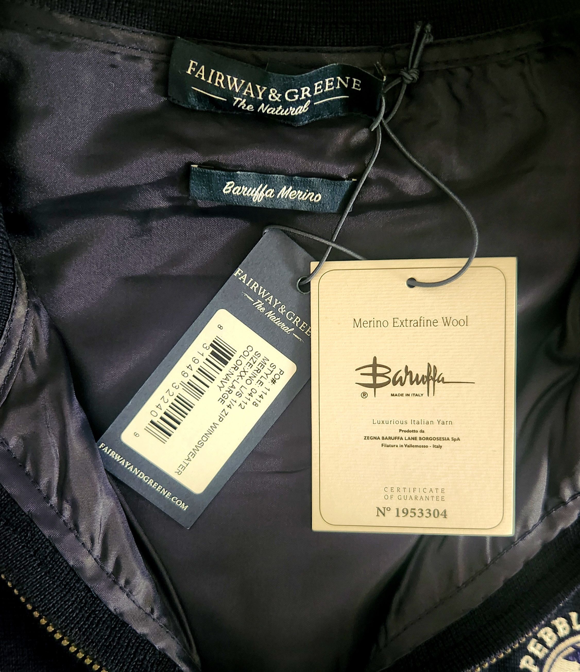 Designer Pebble Beach Baruffa Merino by Fairway & Greene Golf XXL Size US XXL / EU 58 / 5 - 5 Thumbnail