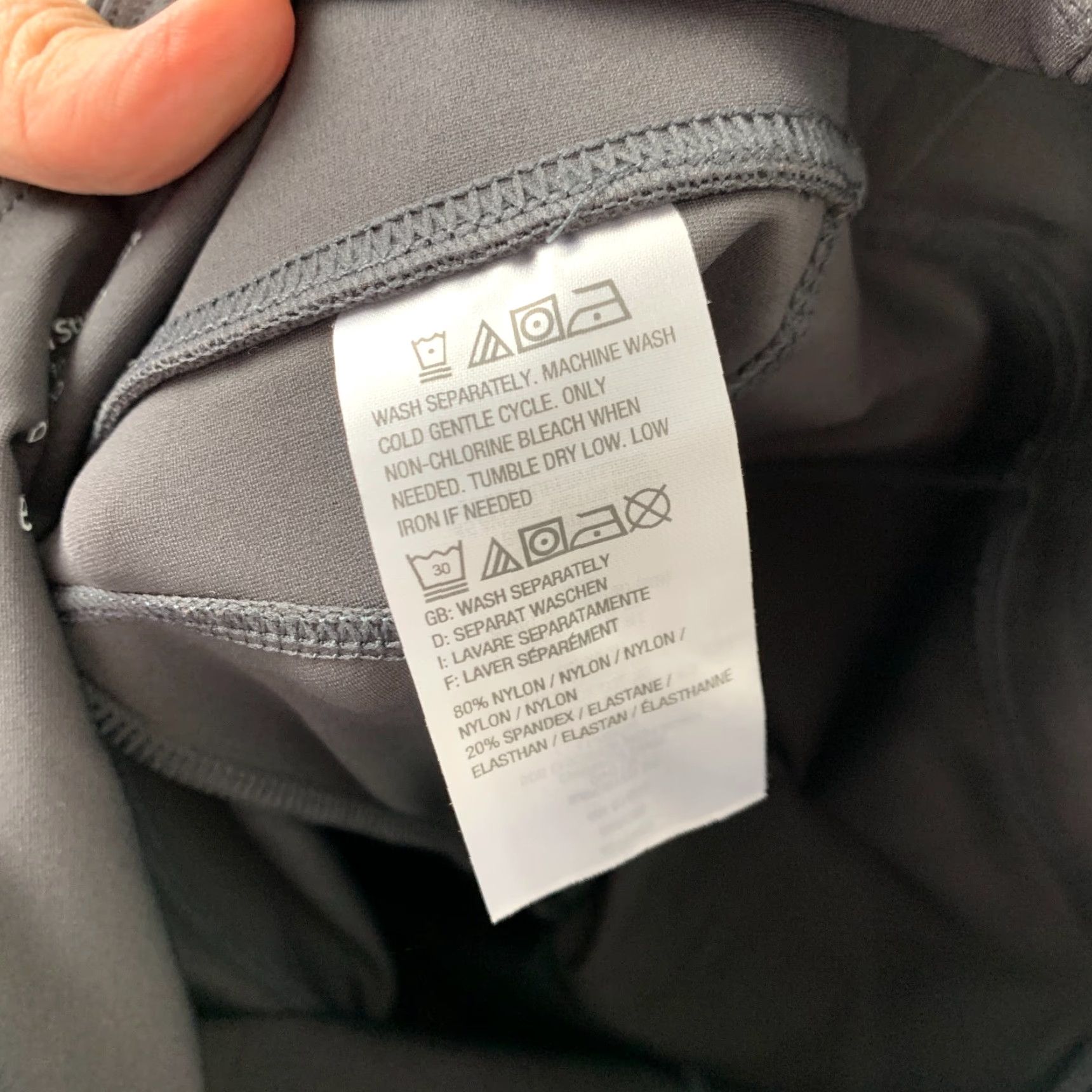 Vintage VINTAGE Zuda Z-Stretch Momentum A370675 Dark Gray Leggings XS Size 26" / US 2 / IT 38 - 7 Thumbnail