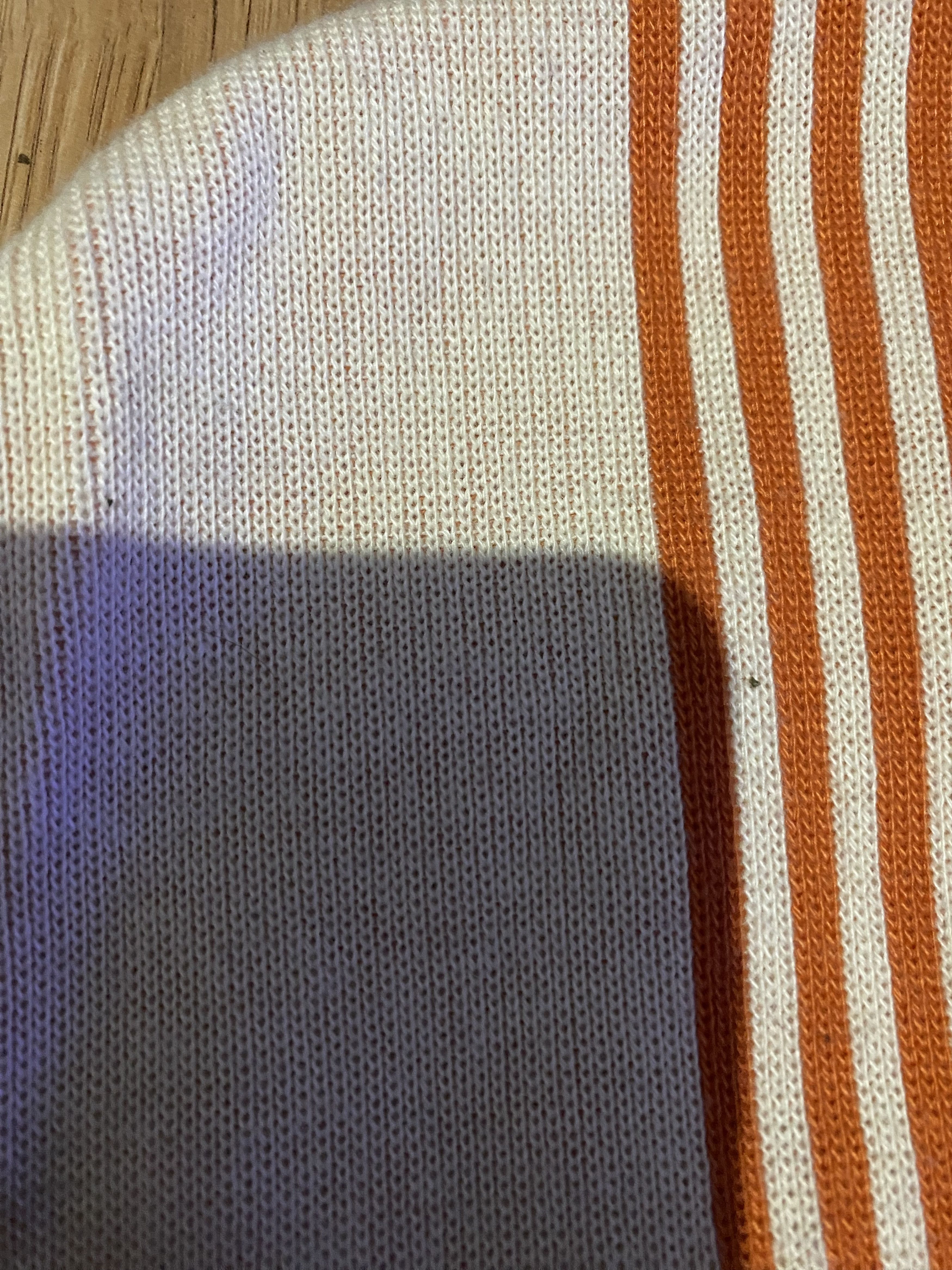Other y2k needles style white beanie with orange stripes Size ONE SIZE - 2 Thumbnail