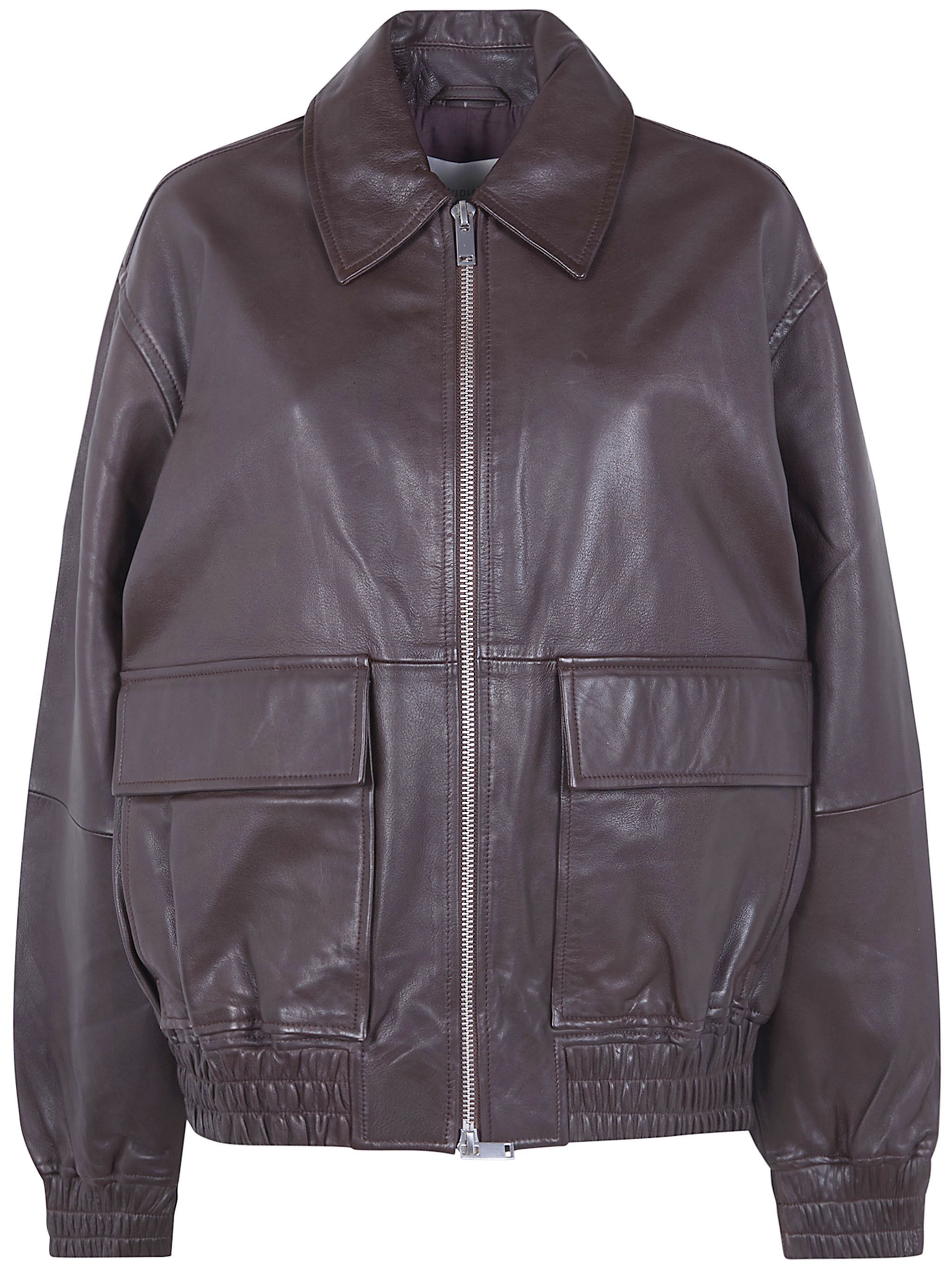 Studio Nicholson "PISTON" LEATHER BOMBER JACKET Size S / US 4 / IT 40 - 1 Thumbnail