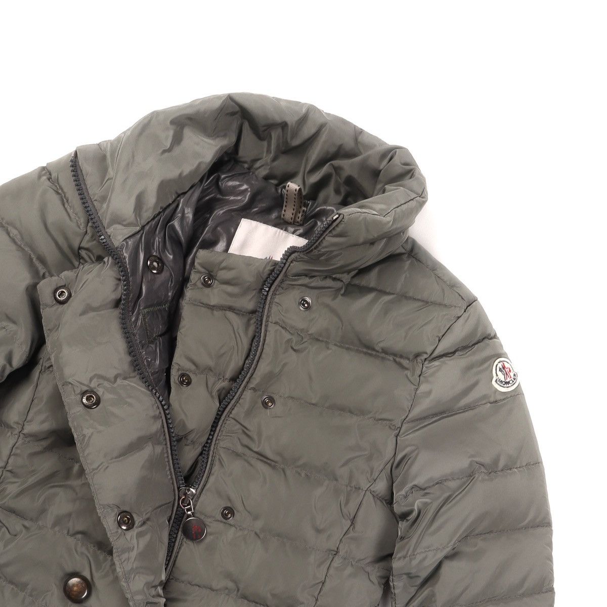Moncler Authentic Moncler Cappottino Kids Down Long Jacket Olive Size XXS / US 00 / IT 34 - 4 Thumbnail