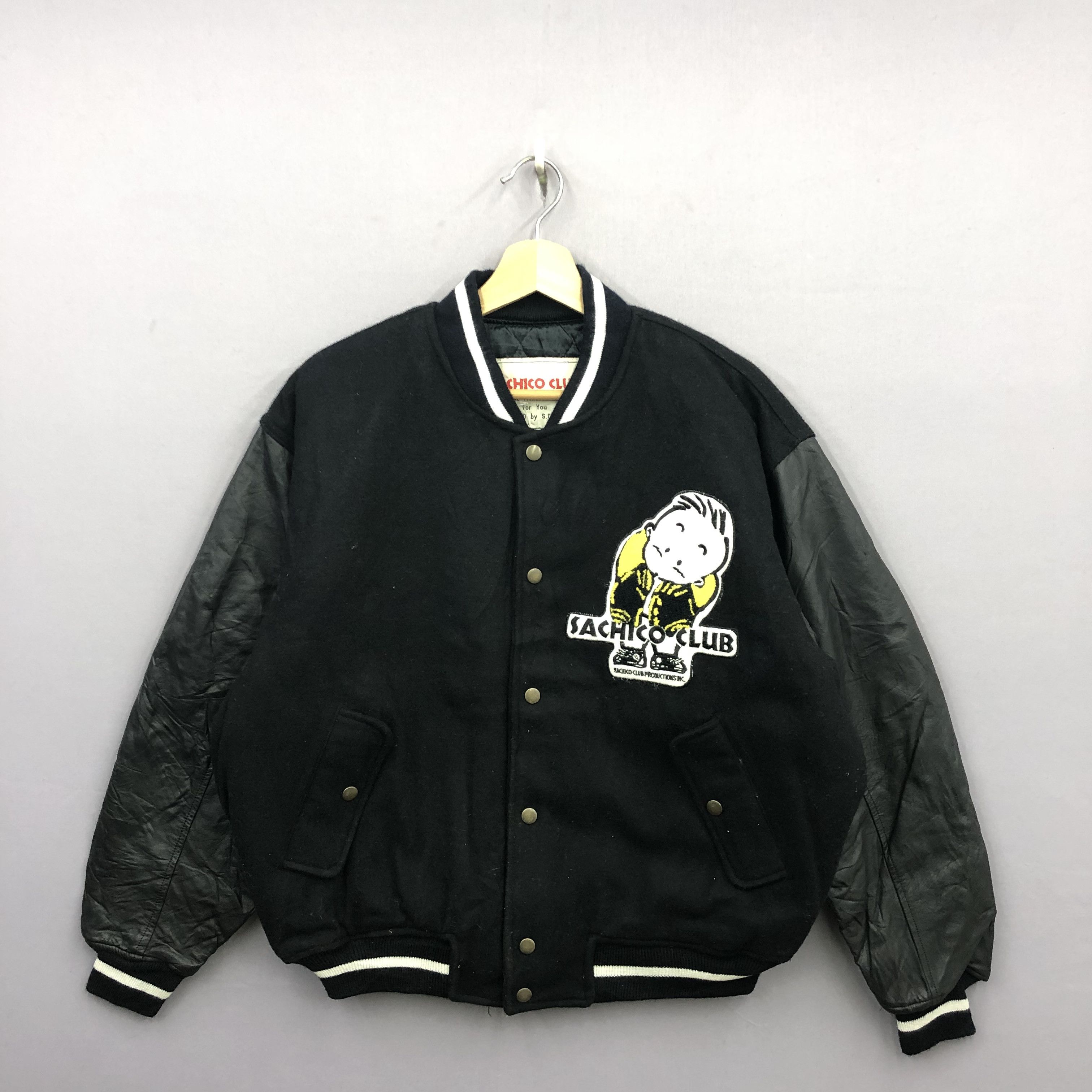 Japanese Brand Vintage Harajuku Sachico Club Leather Varsity Leather Jacket Size US L / EU 52-54 / 3 - 2 Thumbnail