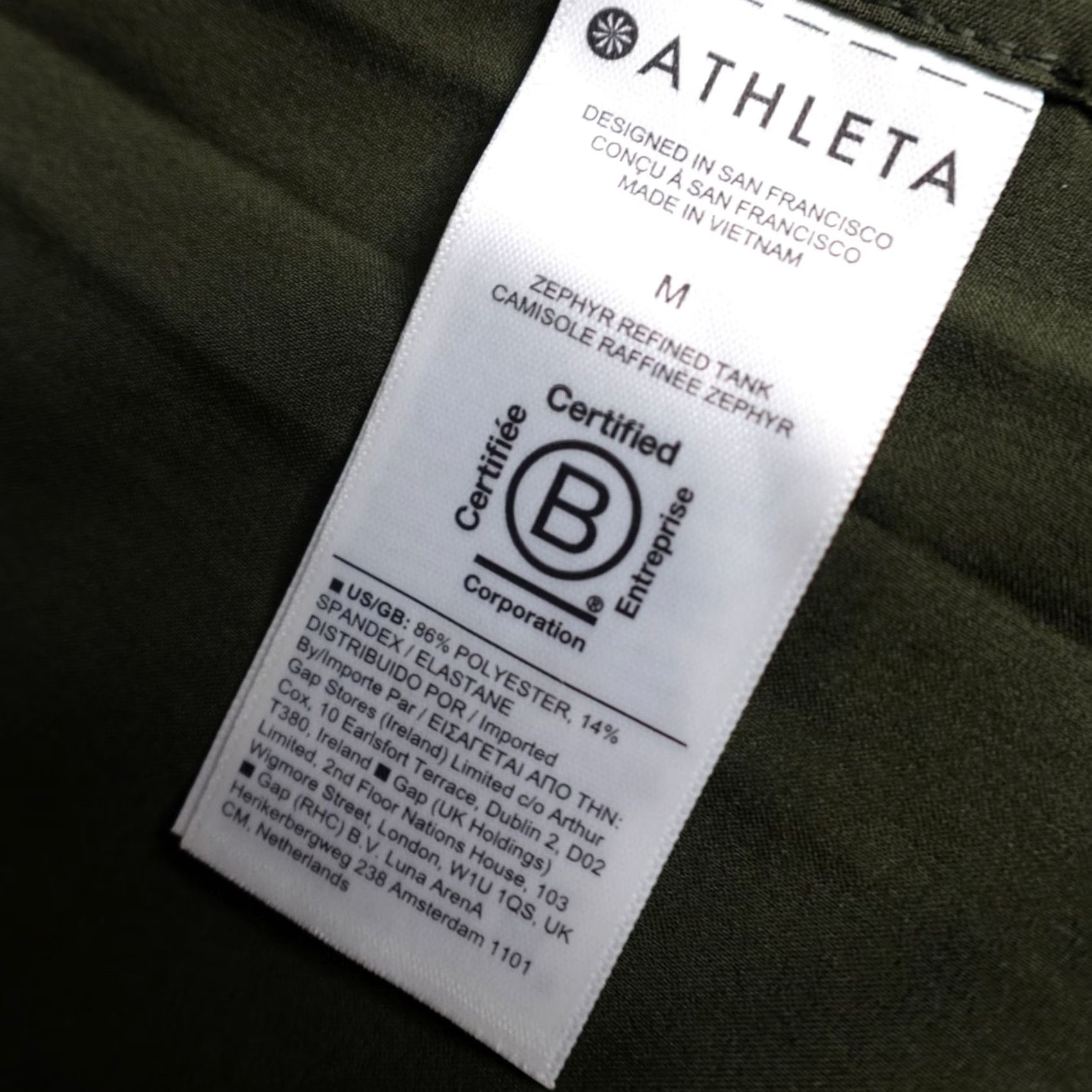 Athleta Athleta Women’s Top M Green Zephyr Sleeveless Crew Neck Pullover Activewear Size M / US 6-8 / IT 42-44 - 4 Thumbnail