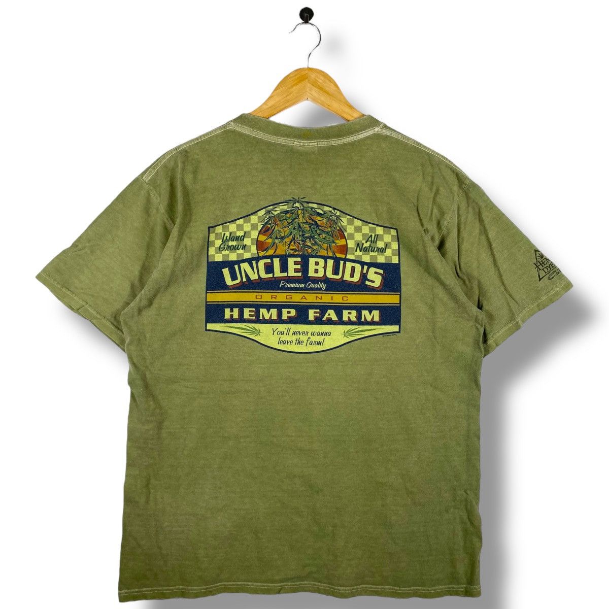 Other Vintage CRAZY SHIRTS Uncle Bud's Hemp Farm Hemp Dyed Tee Size US M / EU 48-50 / 2 - 1 Thumbnail